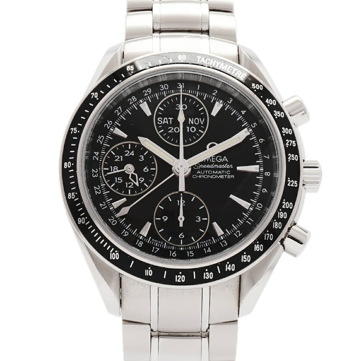 Omega Speedmaster Day-Date 3220.5 Schwarz Zifferblatt 40mm Uhr