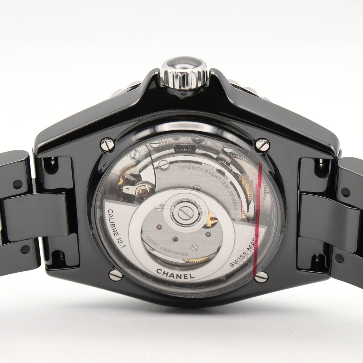 Chanel J12 12-Diamond Ceramic Diamond Black H5702 Black Dial 38mm Watch