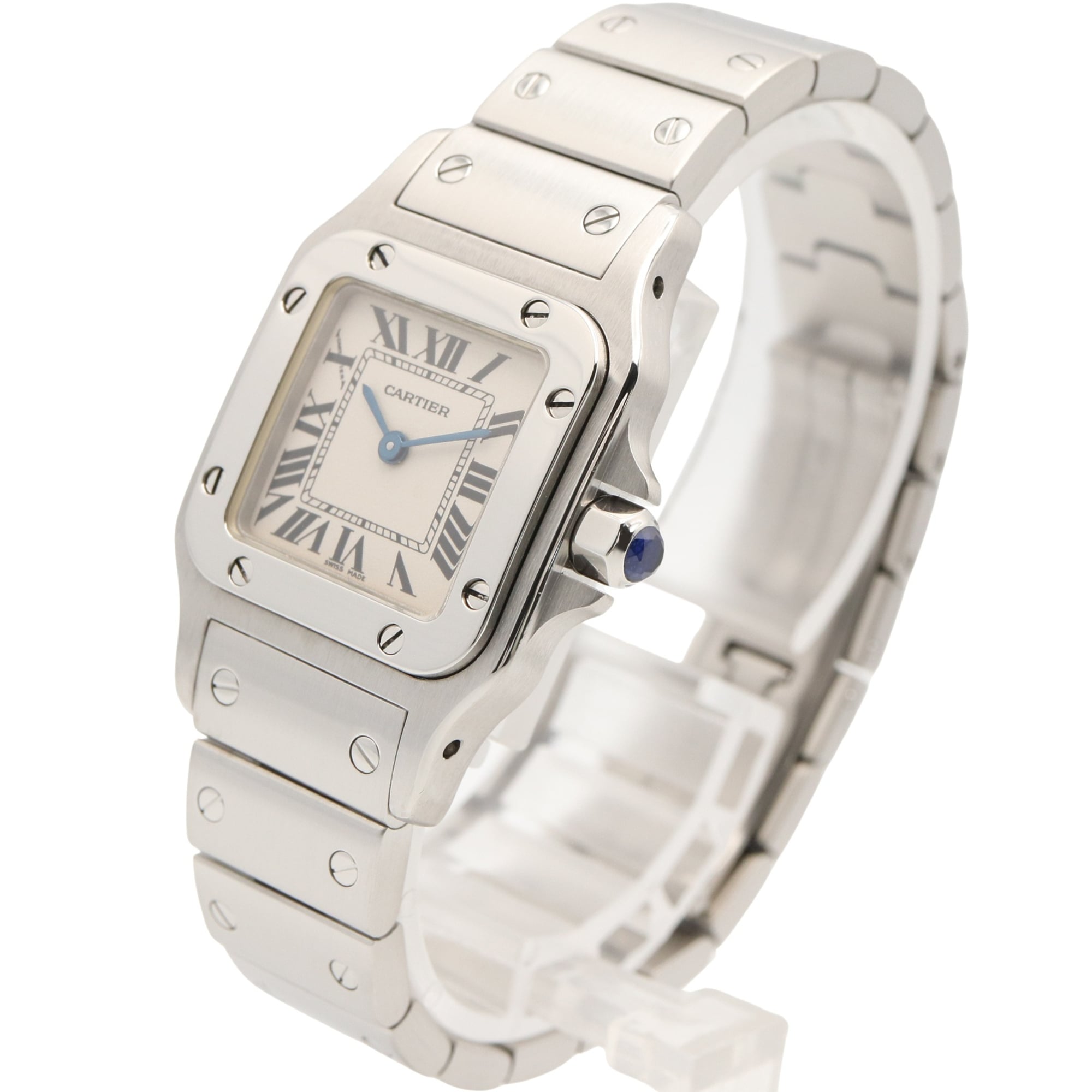 Cartier Santos Galbee SM W20056D6 Silver Dial 23mm Watch