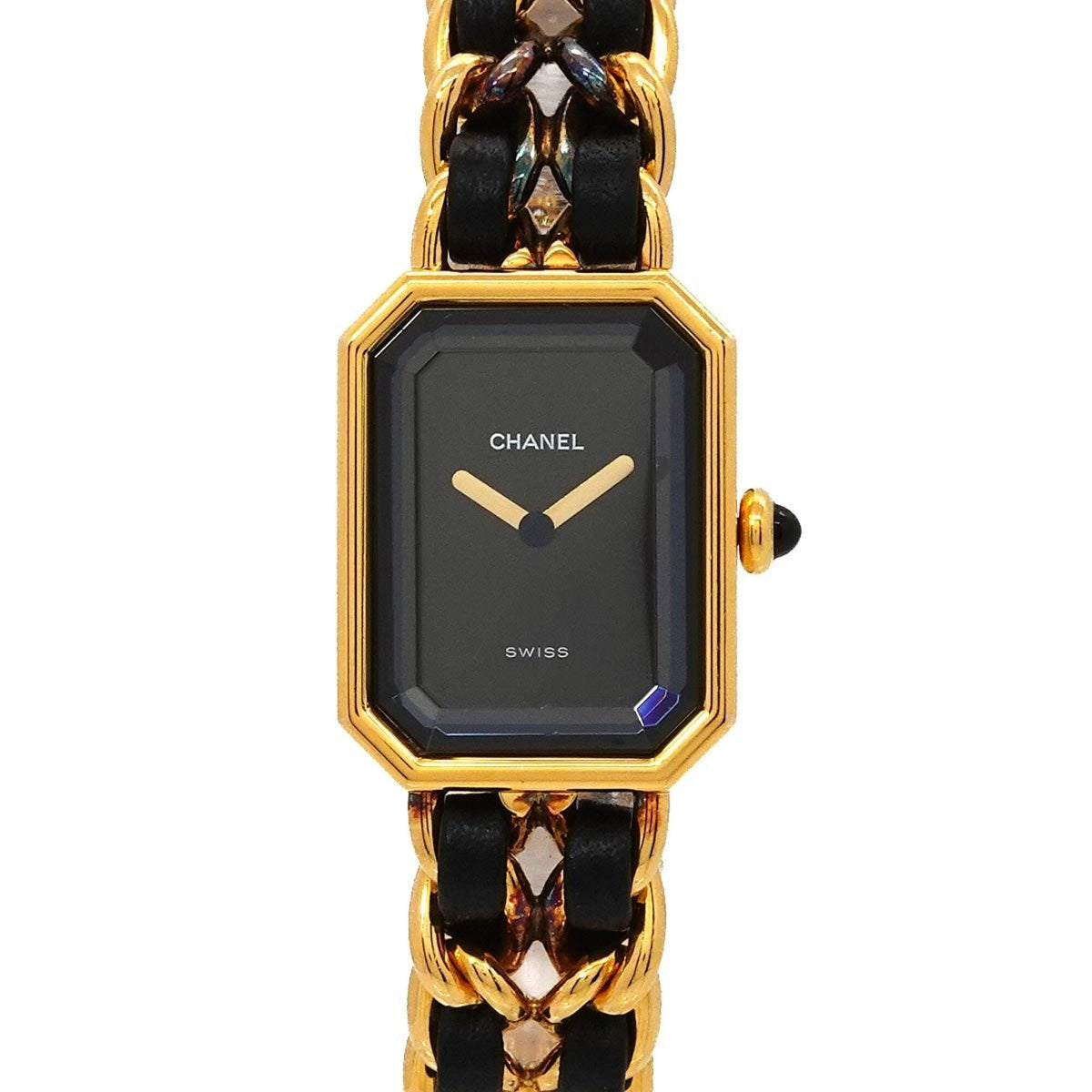 Chanel Première, großes Modell H0001 Schwarz Zifferblatt 20 mm Uhr