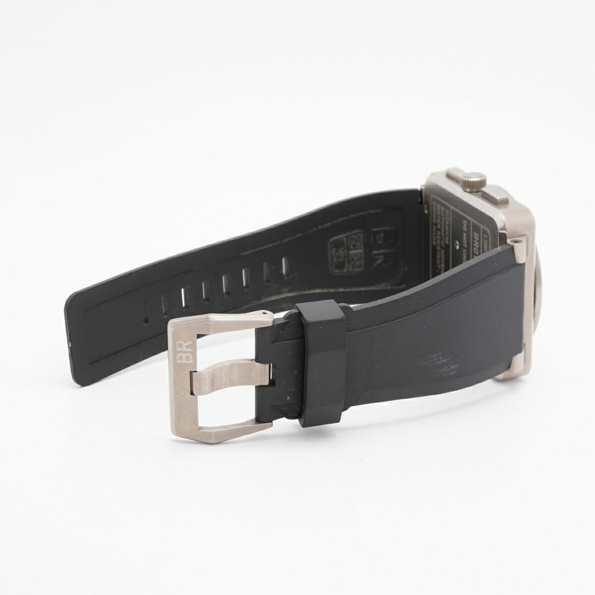Bell & Ross BR01-94 Titanium Orange BR01-94-TO Horloge met zwarte wijzerplaat, 46 mm