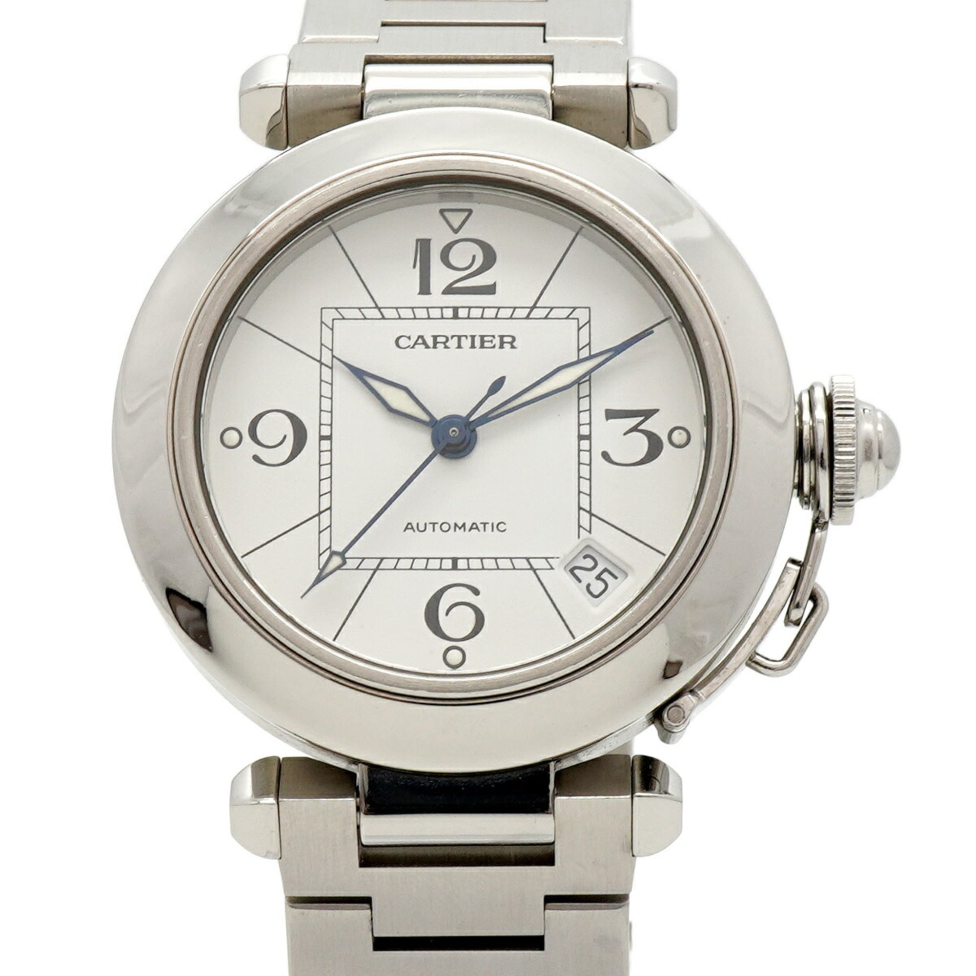 Cartier Pasha C W31074M7 White Dial Watch (Boys' Size)