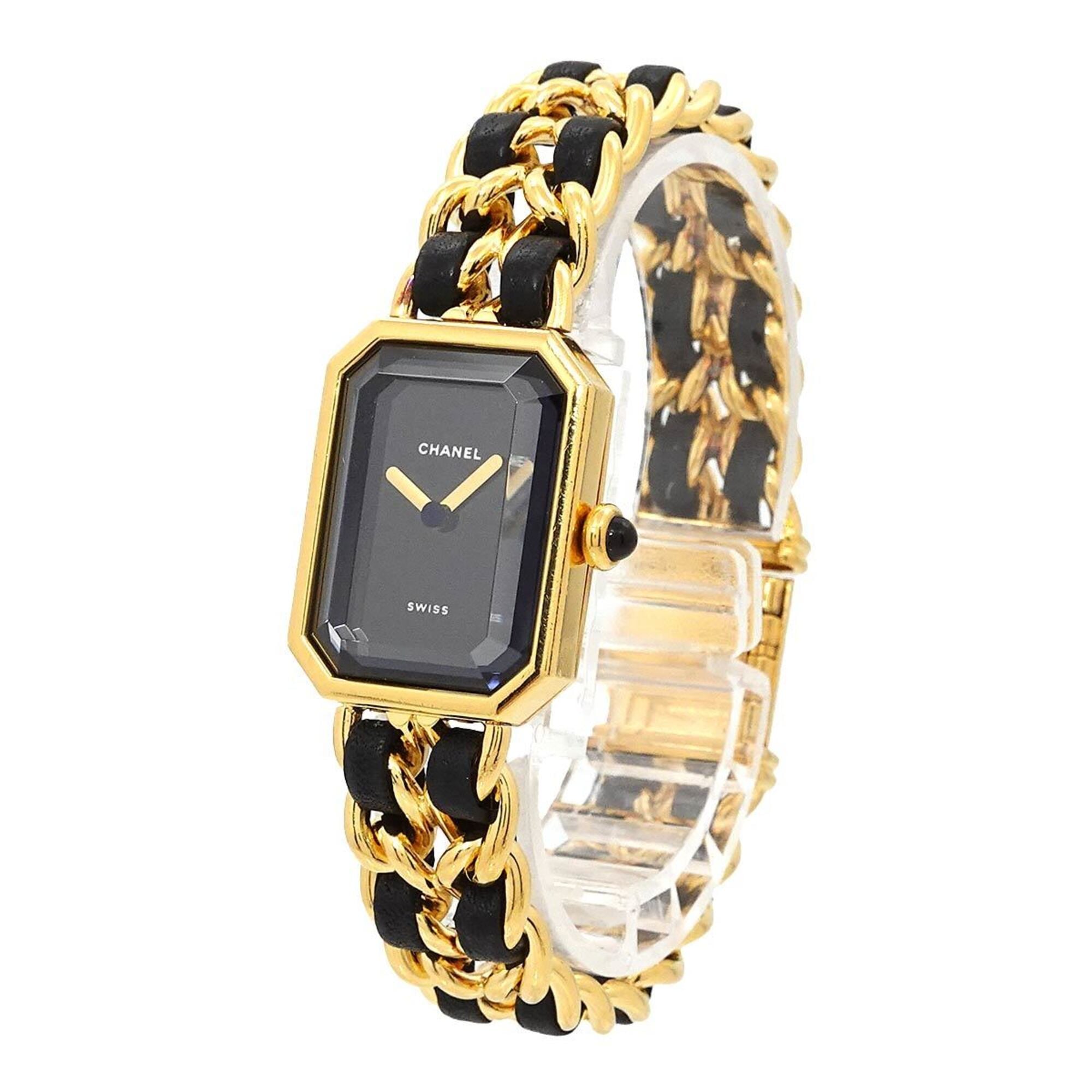 Chanel Premiere Large Size H0001 Black Dial 20mm Watch