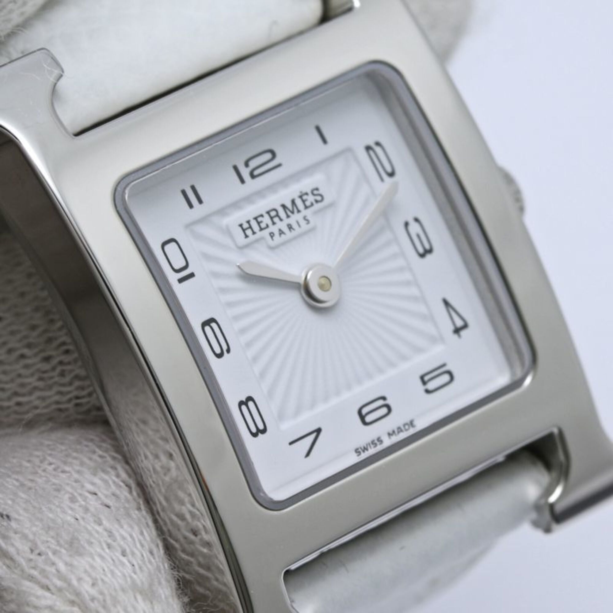 HERMES H-Watch HH1.210.131 UU01 Damenuhr Edelstahl x Epsom 40438