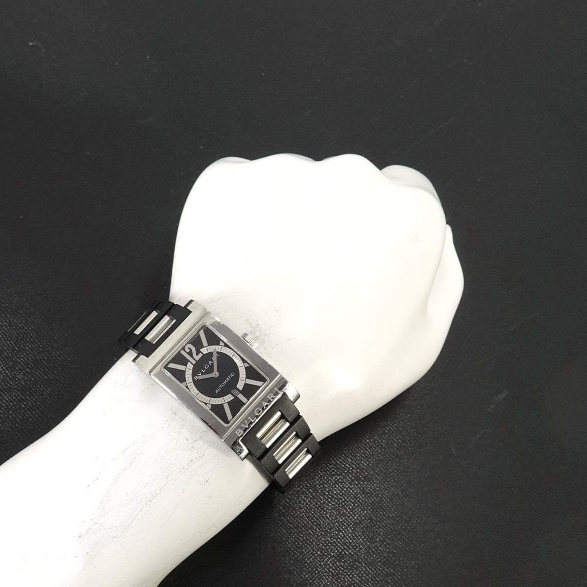 Bvlgari Rettangolo RT45S Black Dial 26mm Watch