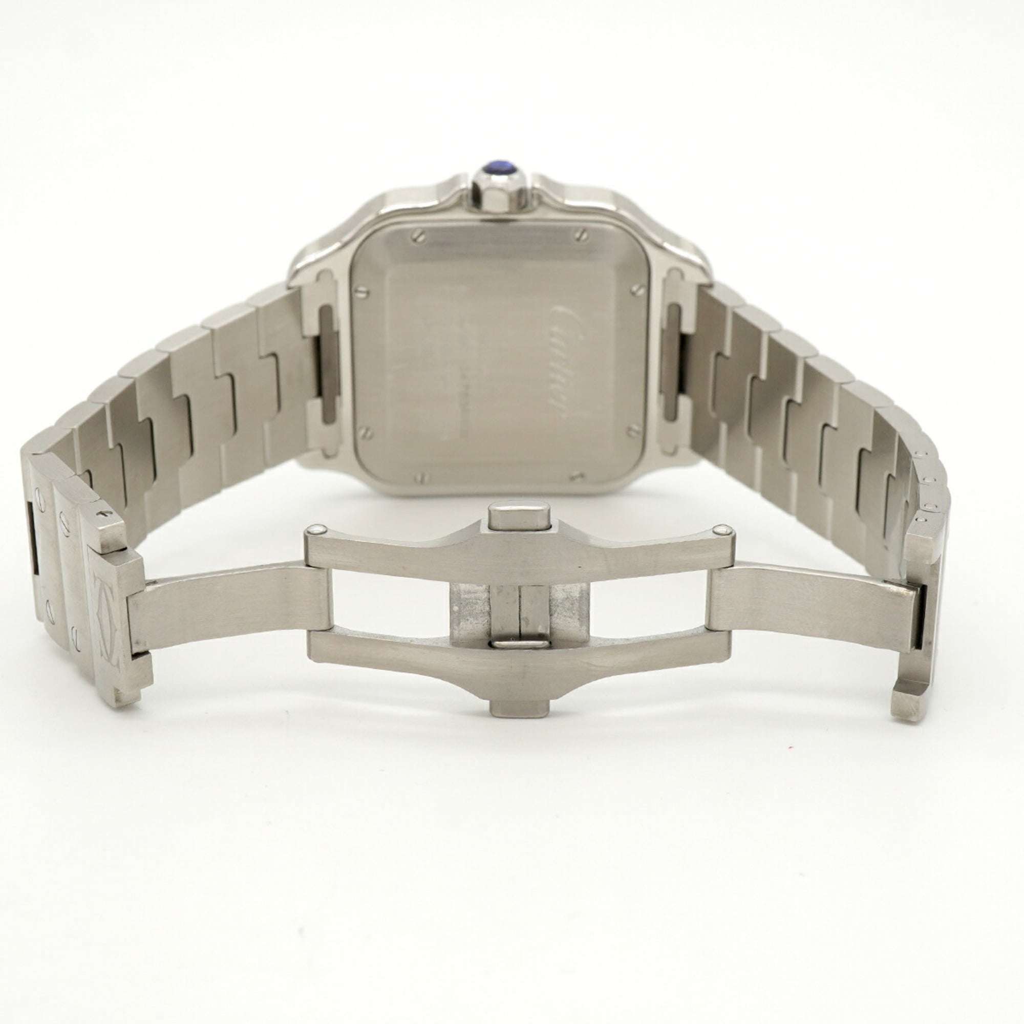 Cartier Santos LM WSSA0018 Silver Dial Men's Watch