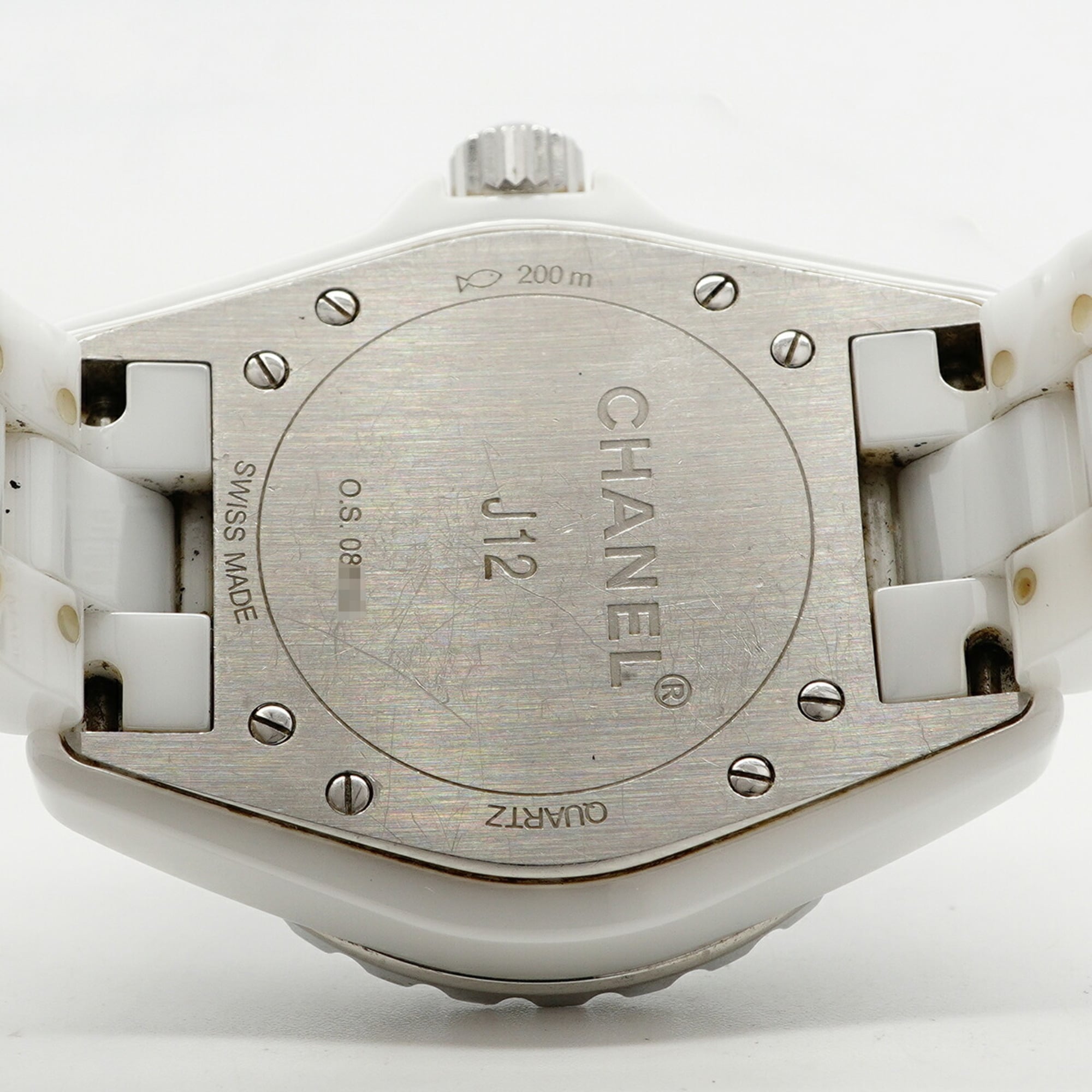 Chanel J12 H1628 Damenuhr Weiß Zifferblatt