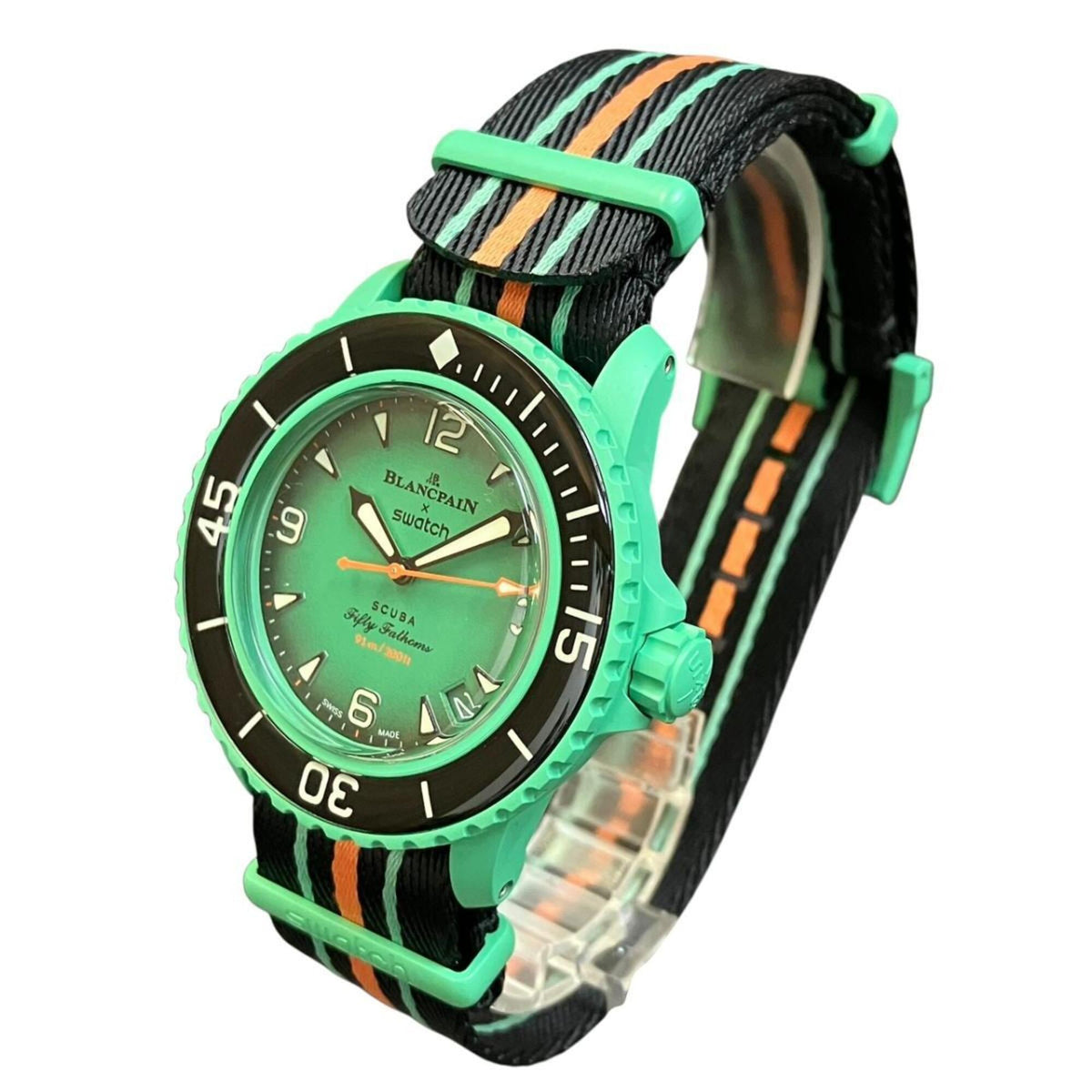 Montre Blancpain S Blancpain Scuba Fifty Fathoms Indian Ocean SO35I100 Vert Cadran 42 mm