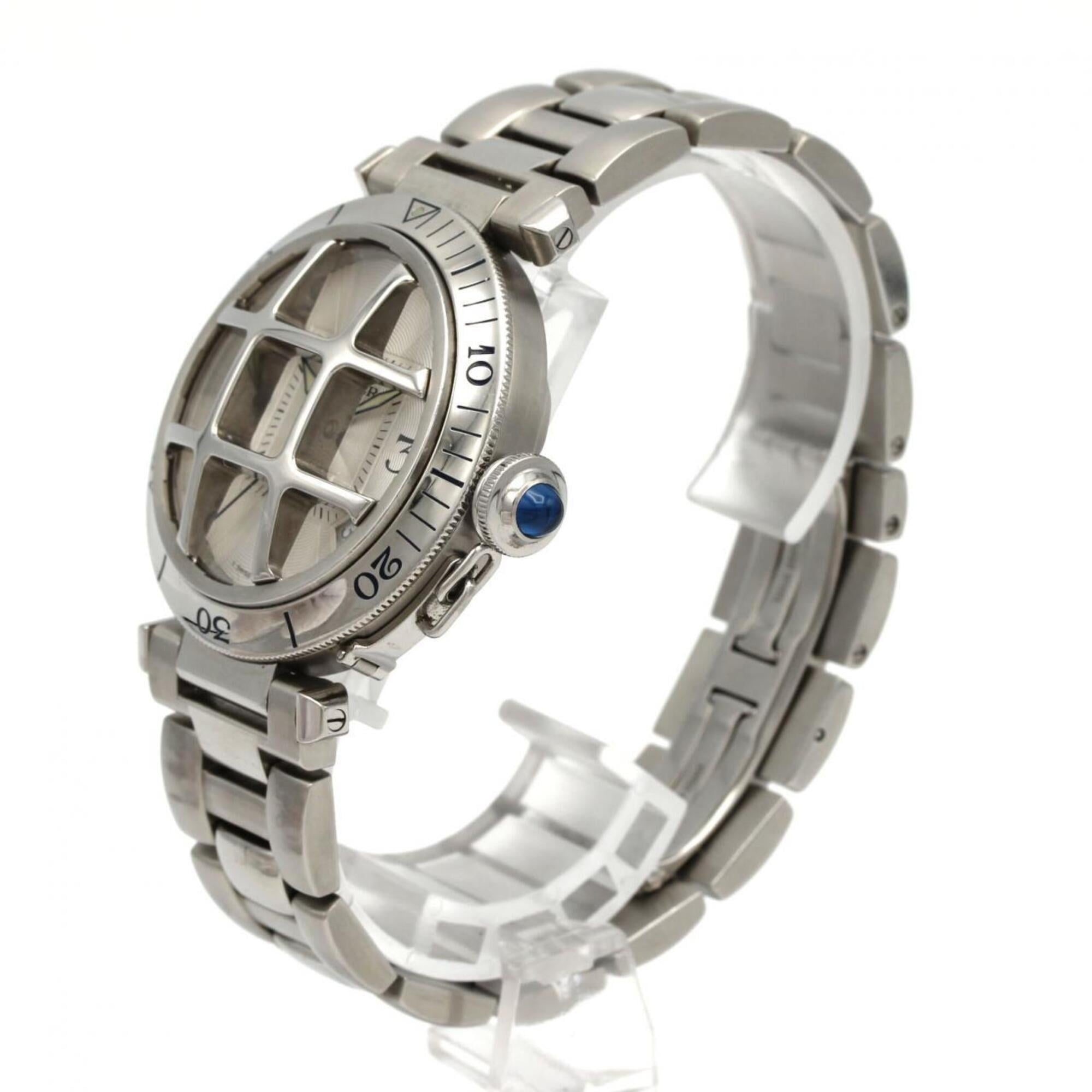 Cartier Pasha W31059H3 Silver Dial Stainless steel 38mm Watch