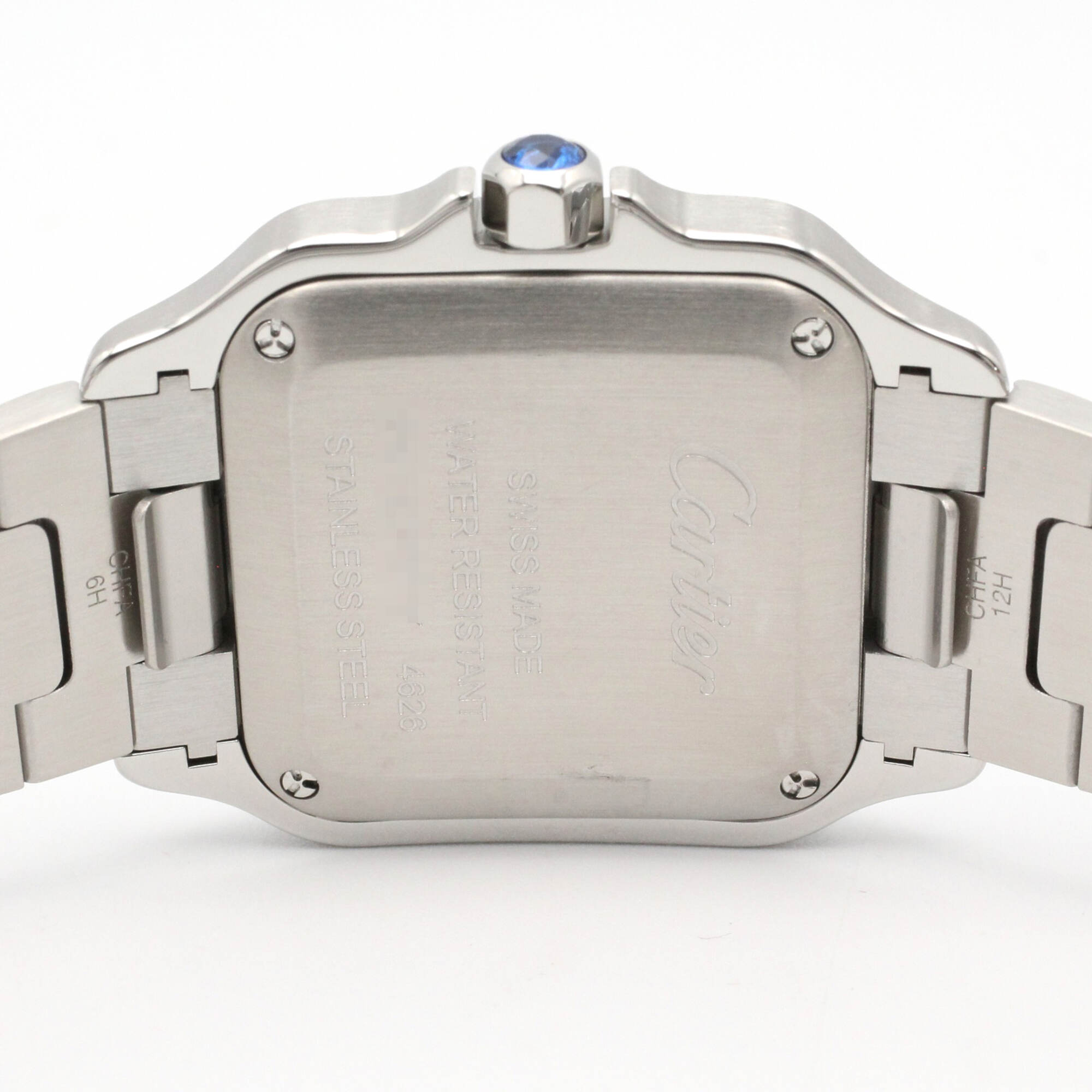 Cartier Santos WSSA0082 Silver Dial Stainless steel 27mm Watch