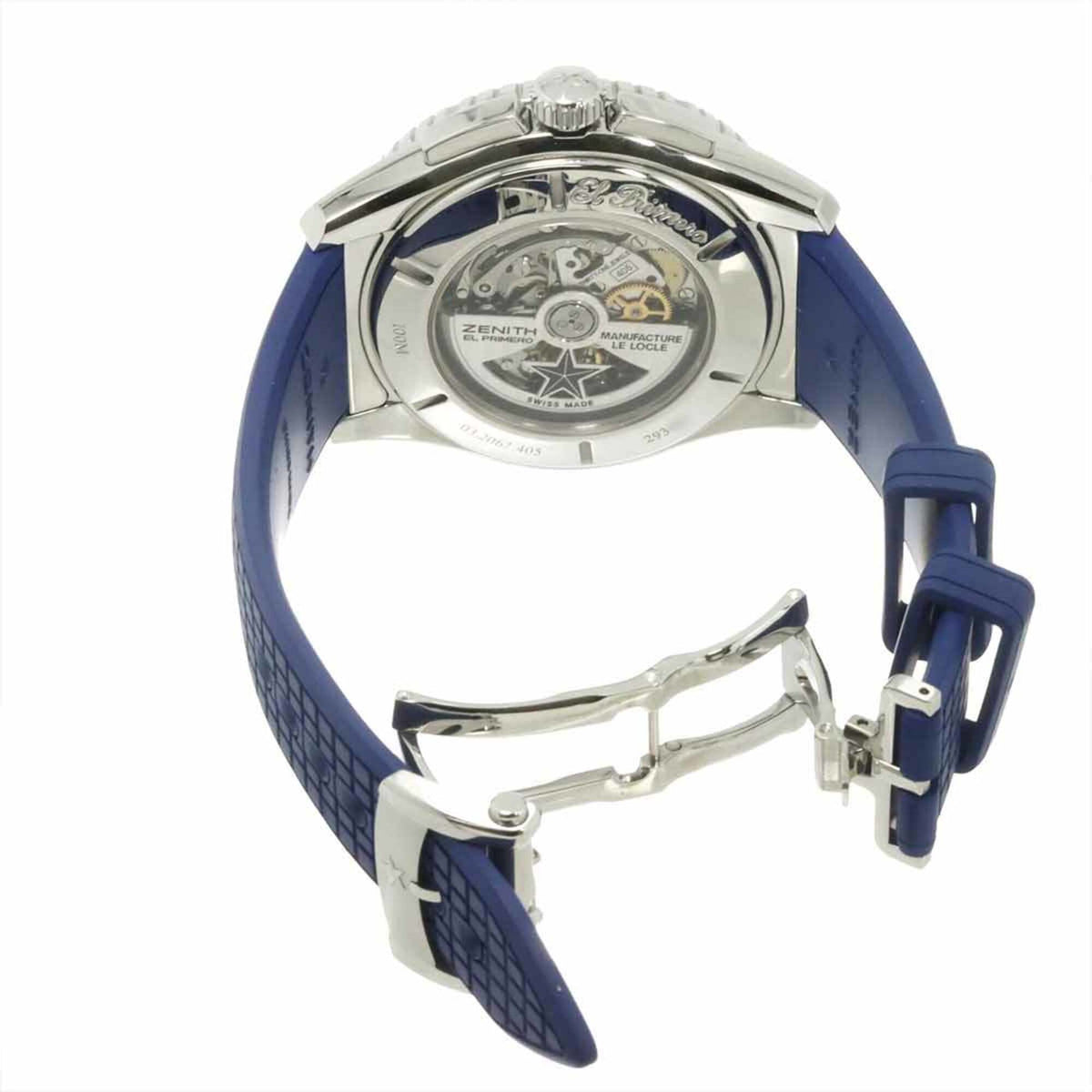 Zenith El Primero Stratos Flyback 03 2067 405 Blaues Zifferblatt 46 mm Uhr