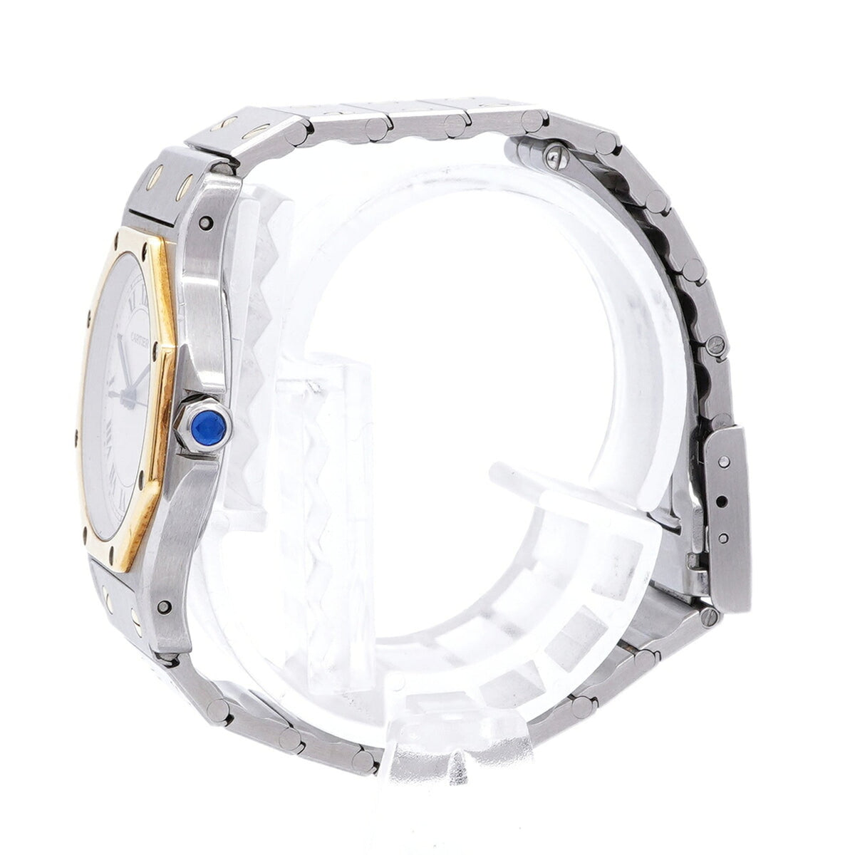 Cartier Santos Octagon LM 187902 Ivory Dial 28mm Watch