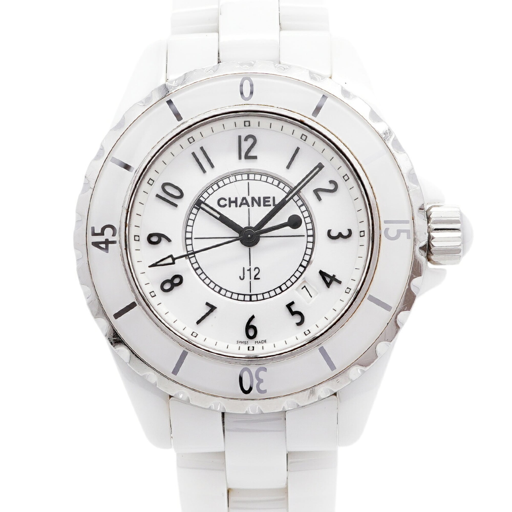 Montre Chanel J12 H0968 Blanc avec cadran de 34 mm