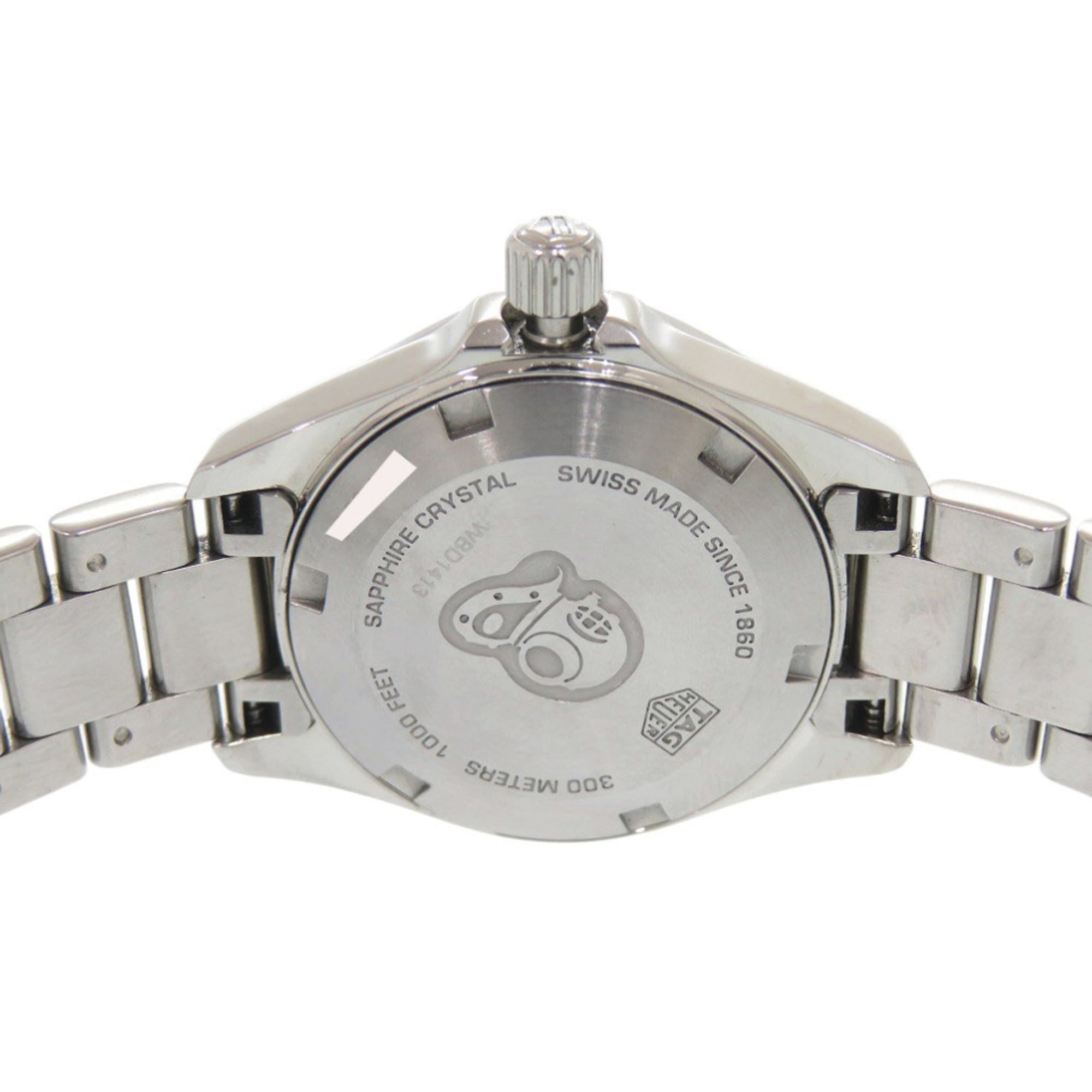 TAG Heuer Aquaracer met diamanten lunette WBD1413.BA0741 Roestvrij staal Witte wijzerplaat Kwartshorloge 0235 HEUER