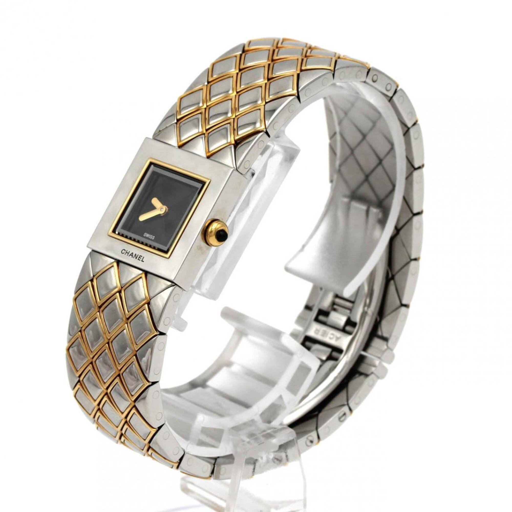 Montre Chanel Matelassé Combination H0475 Noir, cadran de 19 mm