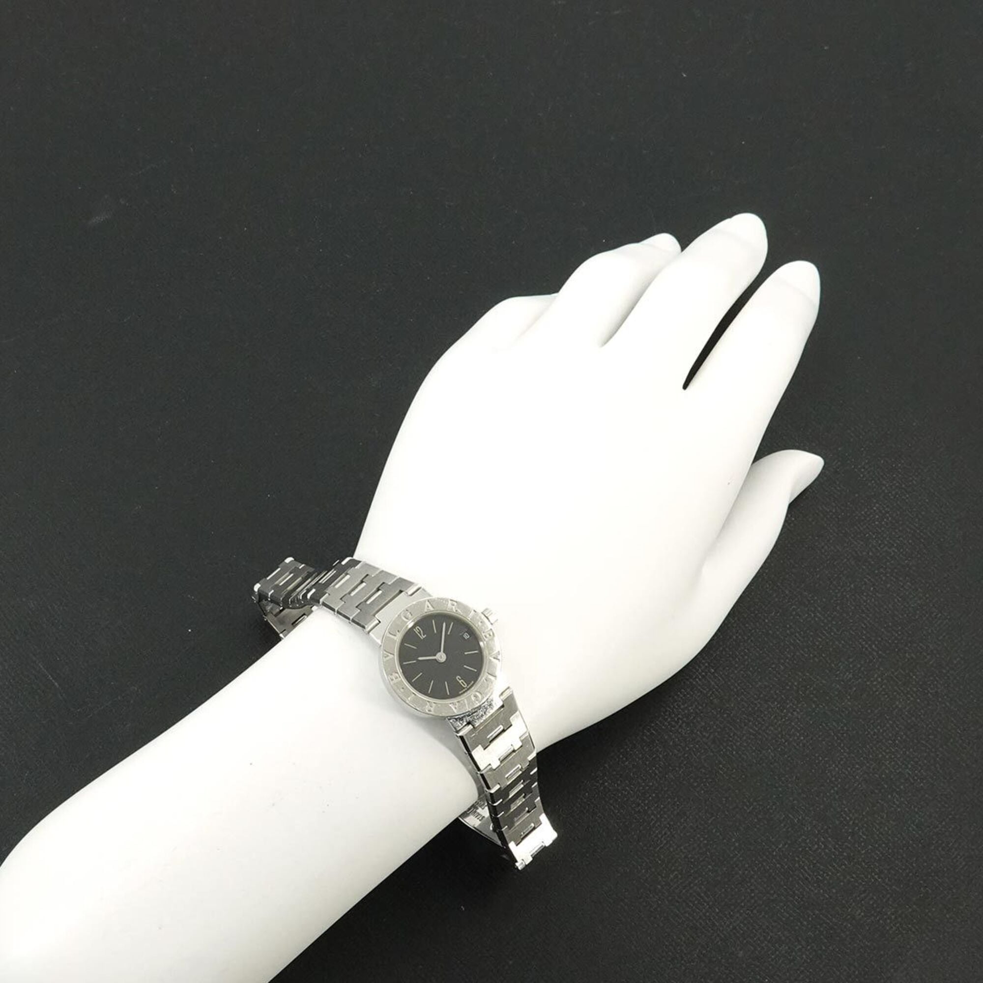 BVLGARI BB23SS Women's Watch Date Black Quartz