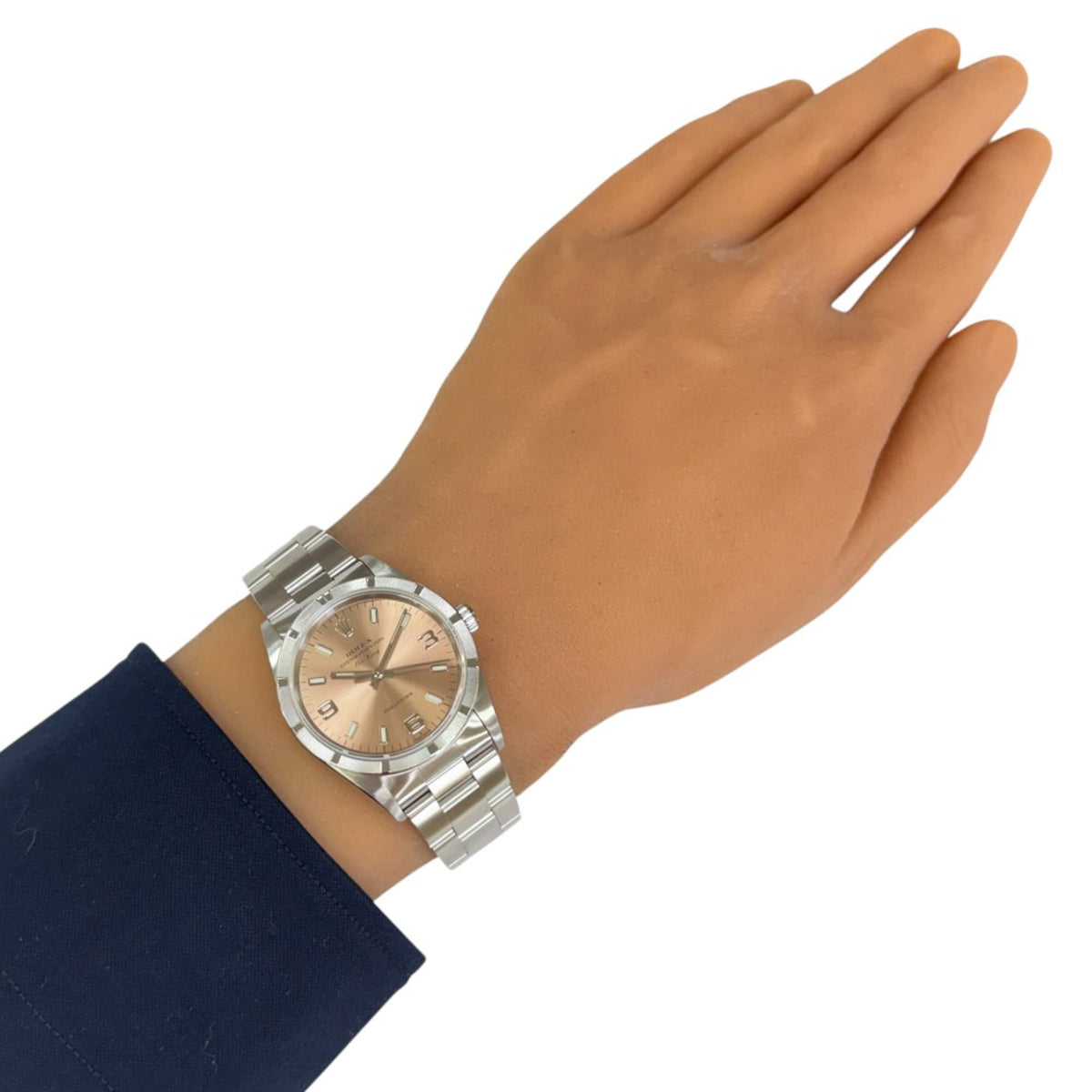Rolex Air-King Oyster Perpetual 14010M Pink Dial 34mm Watch