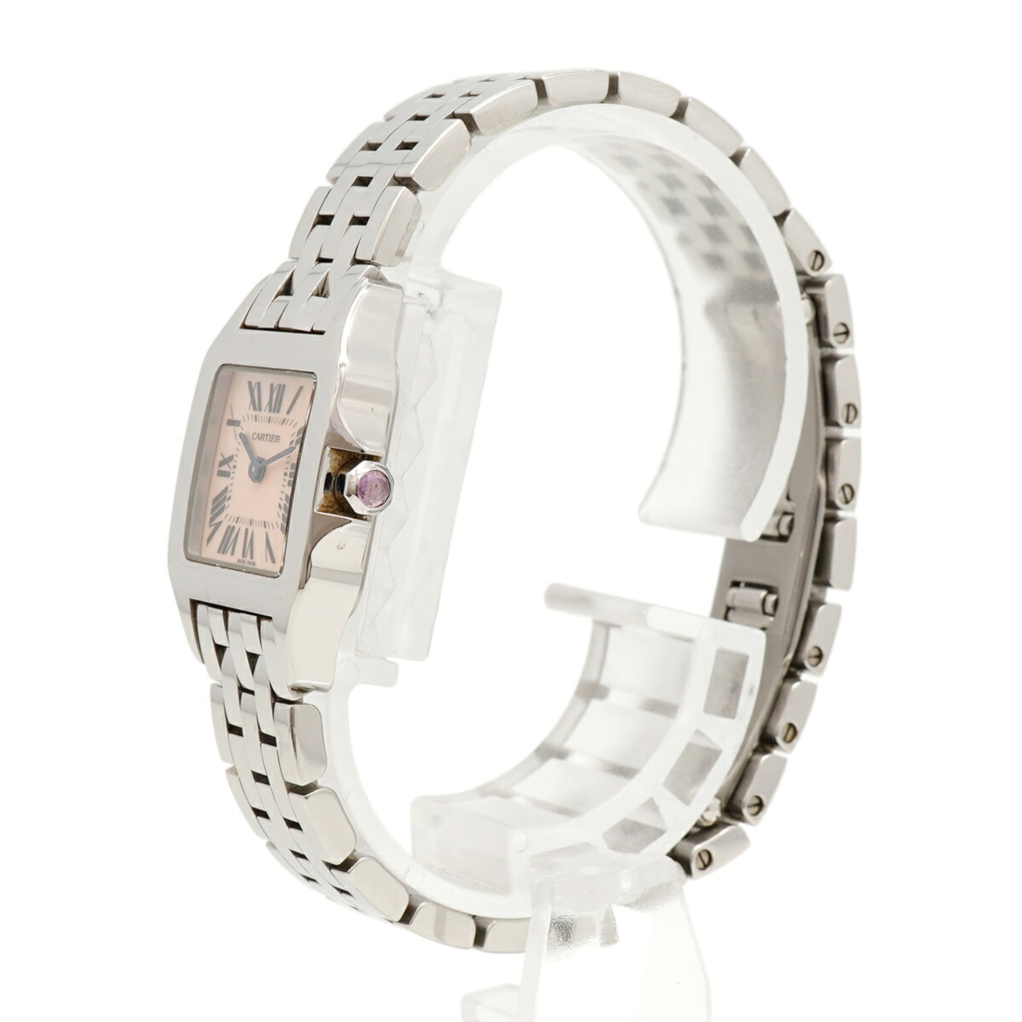 Montre Cartier Santos Demoiselle SM W25075Z5 Rose, cadran de 20 mm