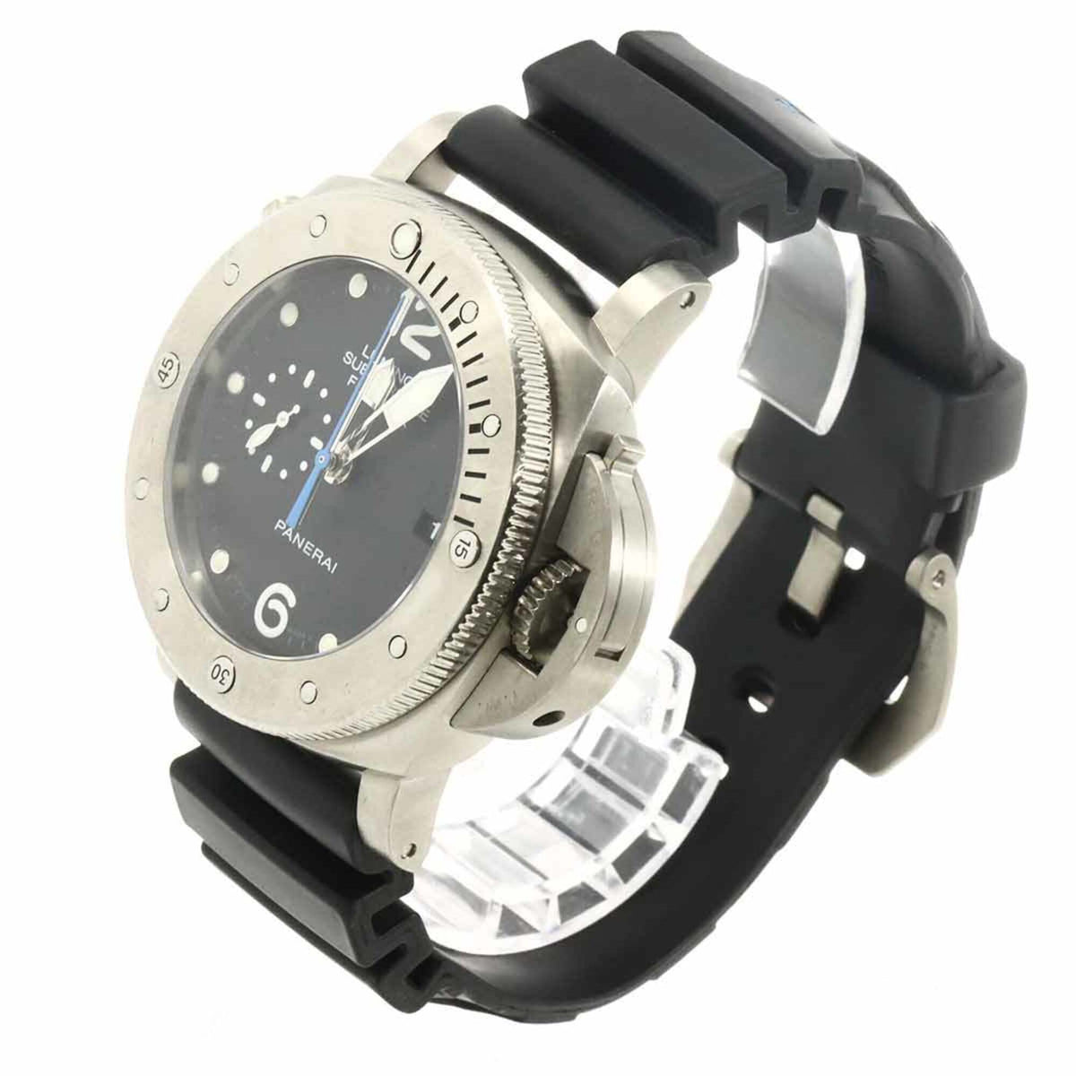 Panerai Luminor 1950 Submersible 3 Days Titanio PAM02305 Schwarz Zifferblatt 46 mm Uhr