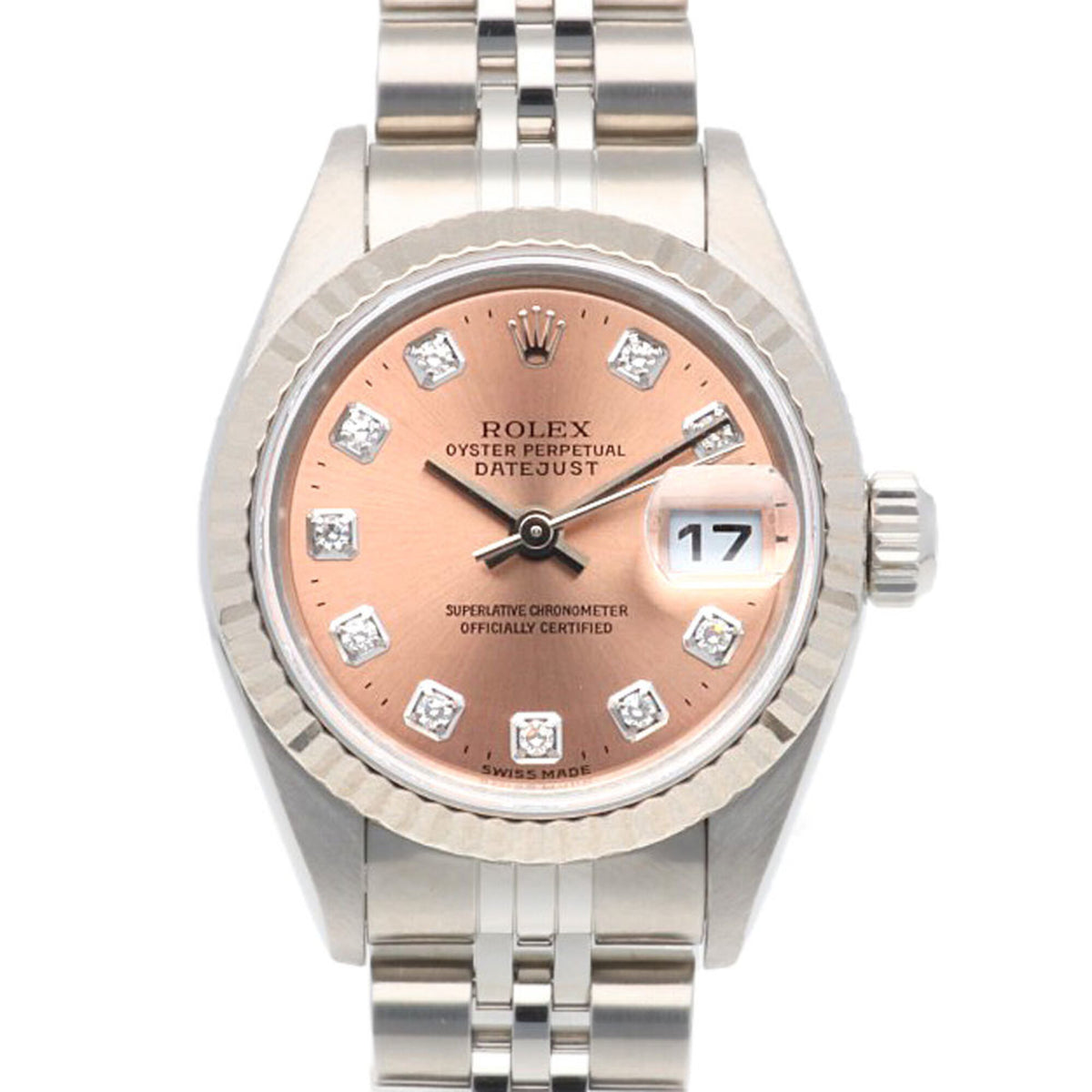 Montre Rolex Datejust Oyster Perpetual 79174G Rose avec cadran de 26 mm