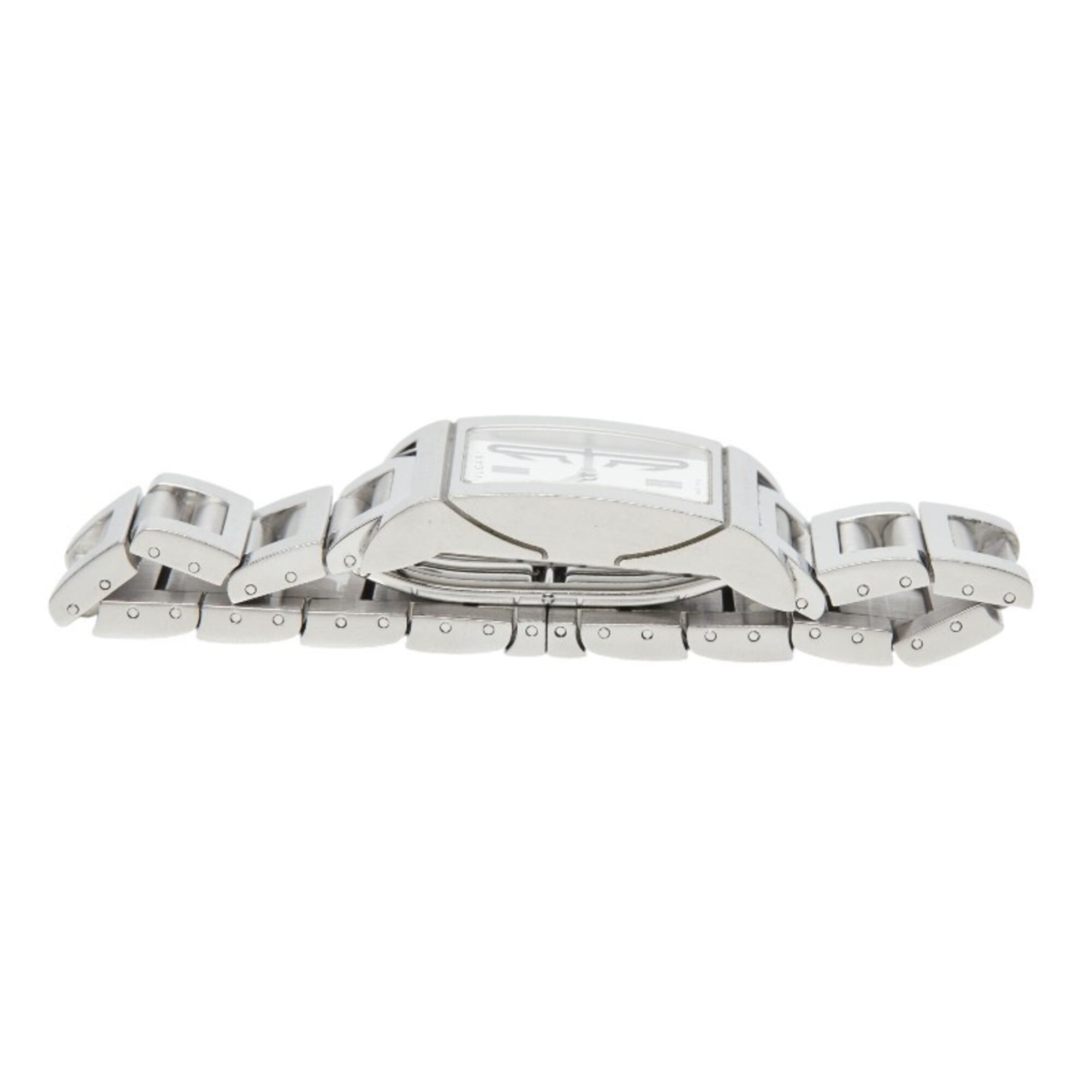 Bulgari Rettangolo Uhr RT39S Quarz Weiß Zifferblatt, Edelstahl, Damenuhr BVLGARI