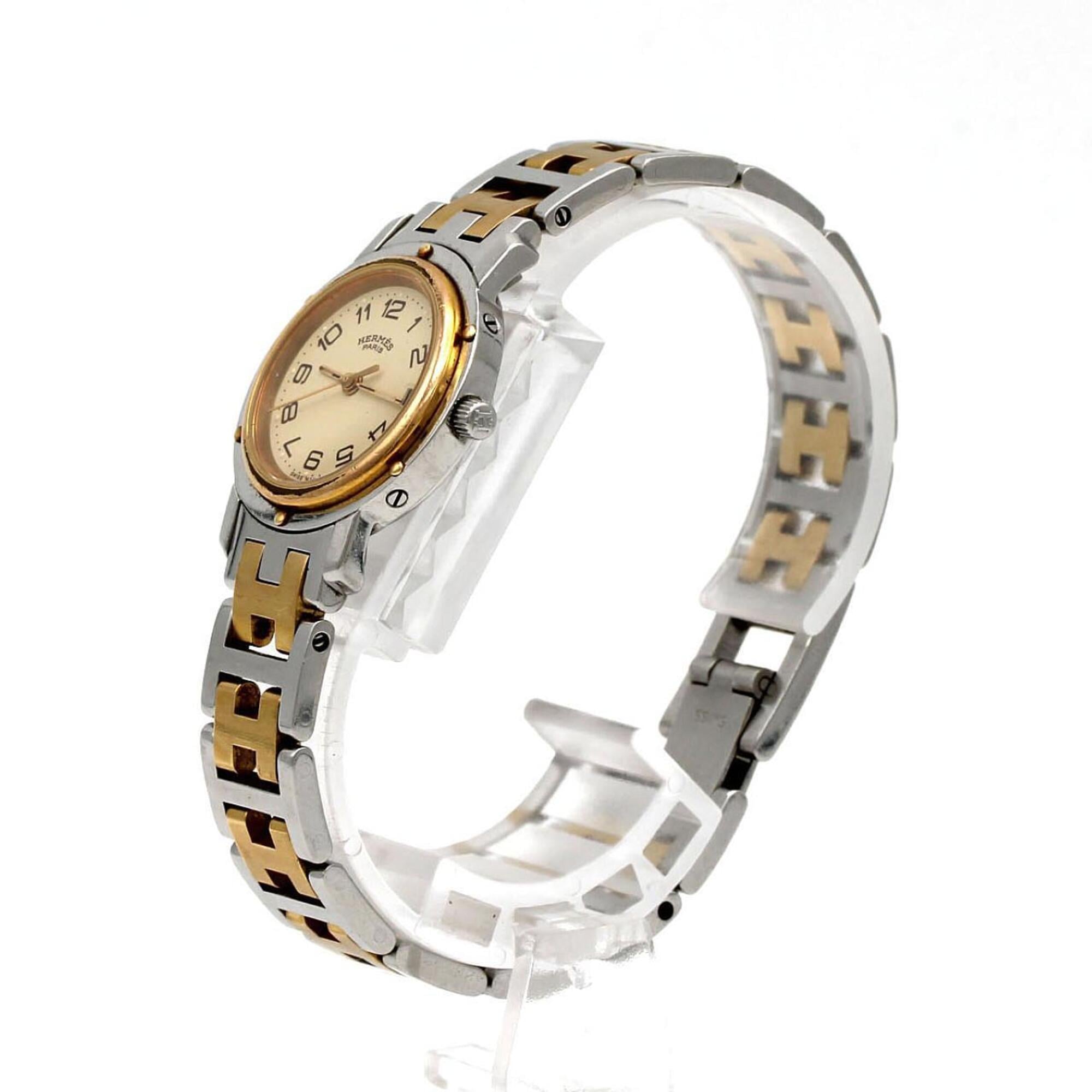Hermes Clipper CL3.240 Ivory Dial 24mm Watch