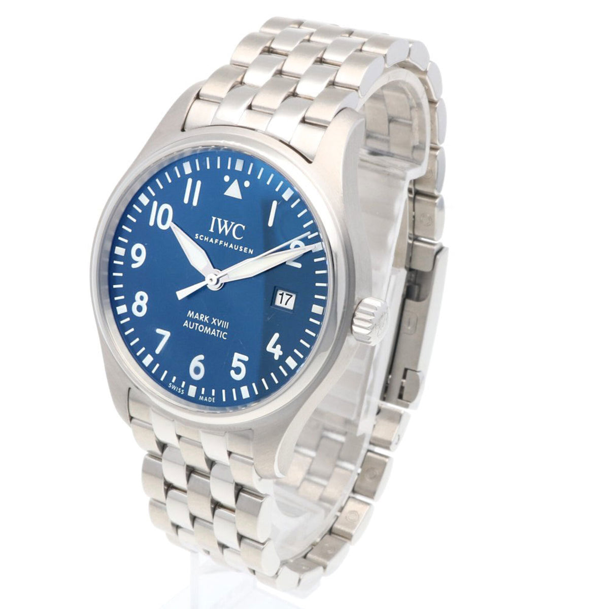 Montre IWC Schaffhausen Pilot, modèle Mark 18 IW327016 Bleu, cadran 40mm