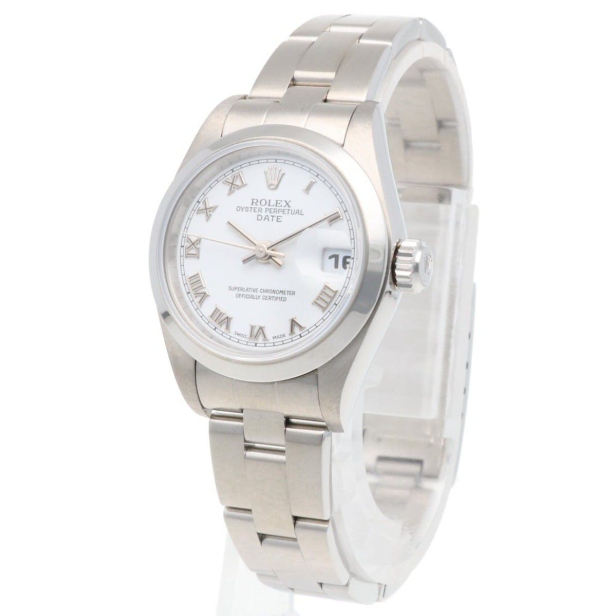 Rolex Date Oyster Perpetual 79160 White shell Dial 26mm Watch