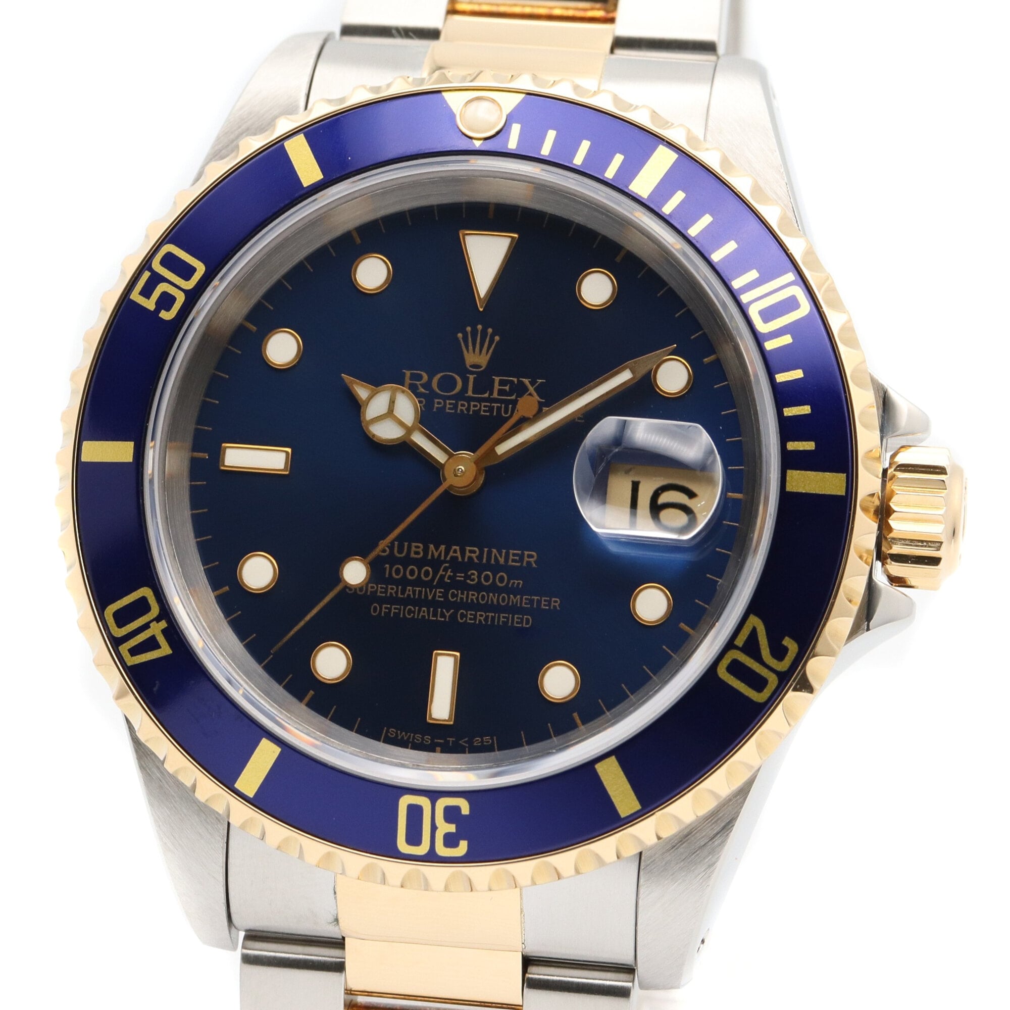 Rolex Submariner S-series 18K ( 16613 Blue Dial 40mm Watch