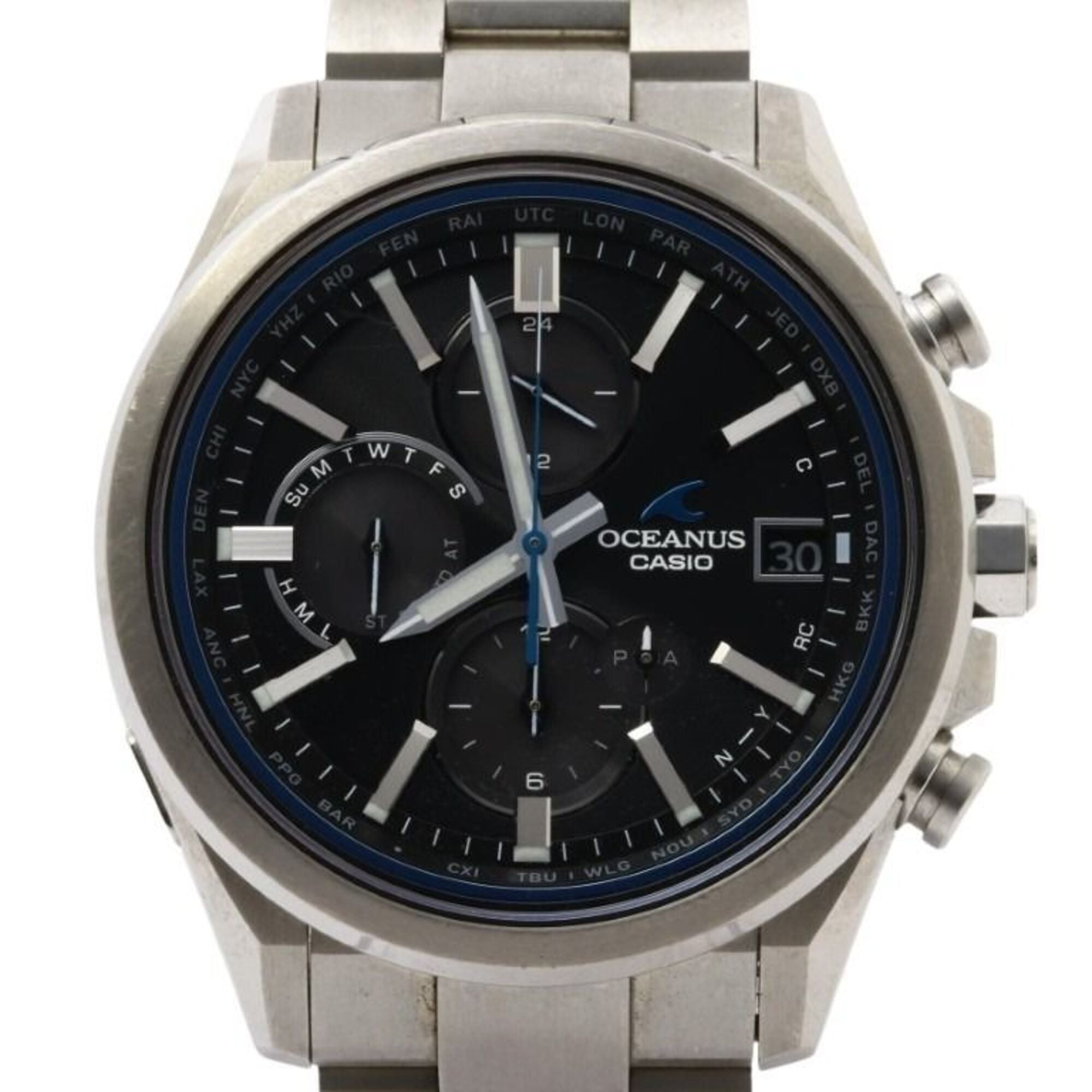 Montre Casio OCEANUS Classic Line OCW-T4000-1AJF Noir avec cadran de 42 mm