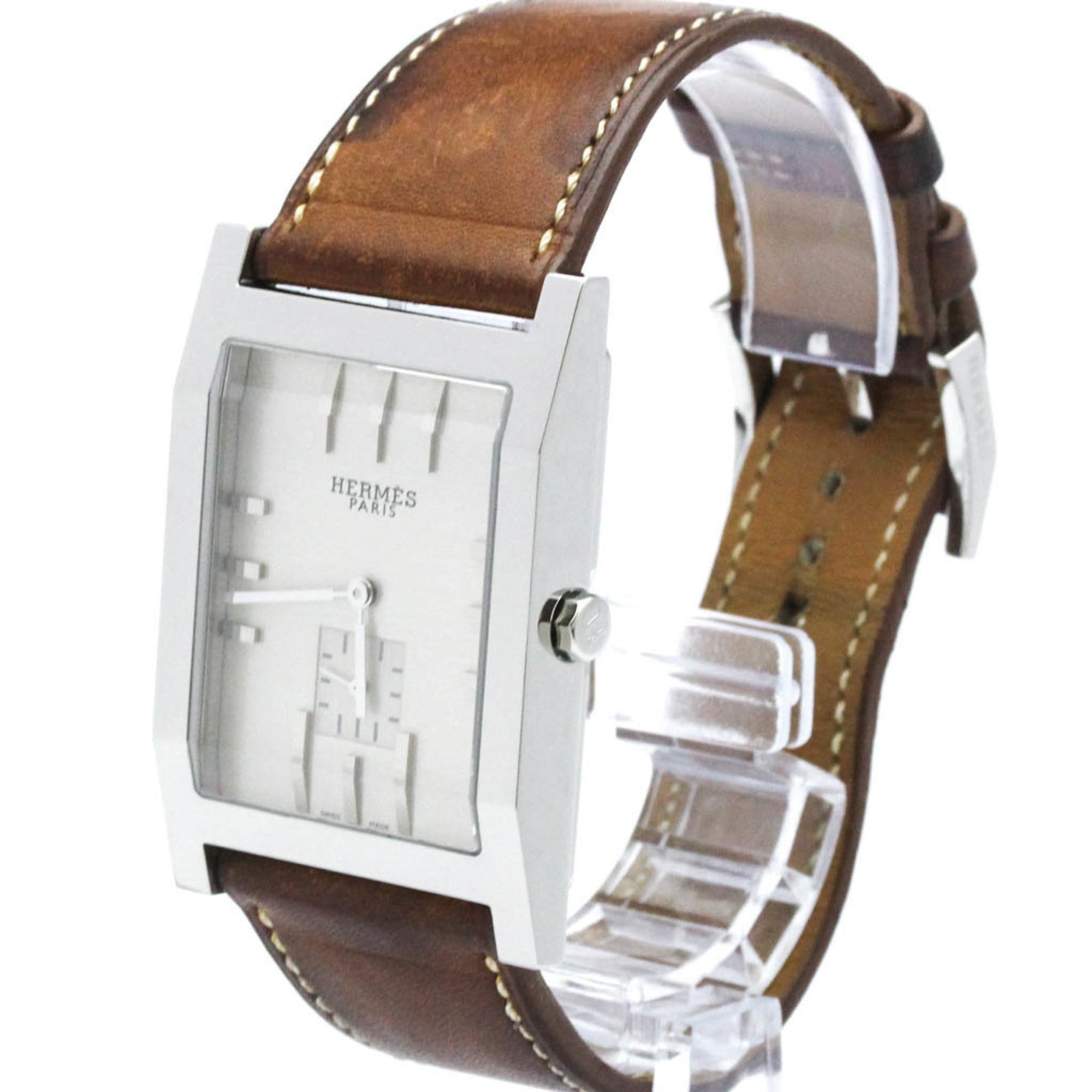 Hermes Tandem TA1.810 Silver Dial 31mm Watch