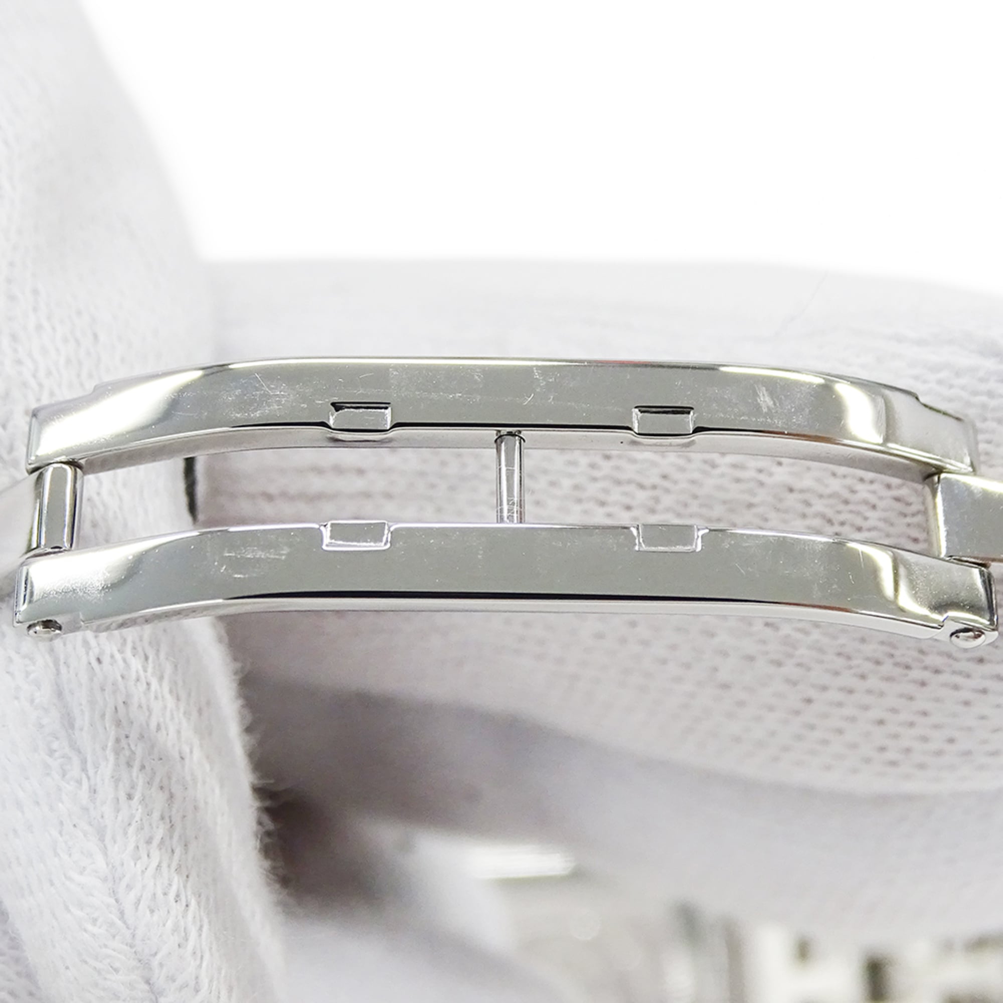 Hermès HERMES Montre pour femme, marque H-WatchQuartz QZ, acier inoxydable SS, HH1.210, argent Noir