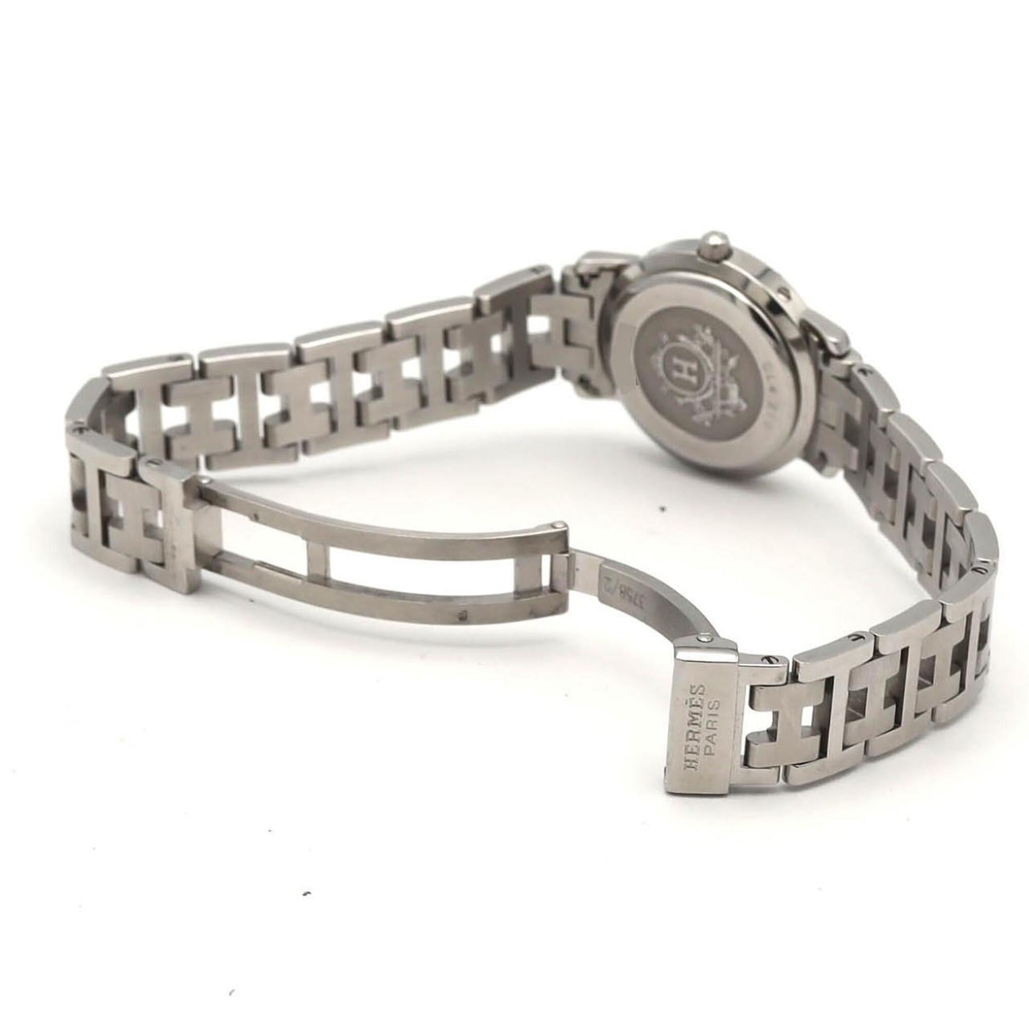 Hermes Clipper CL4.210 horloge met witte wijzerplaat, 24 mm