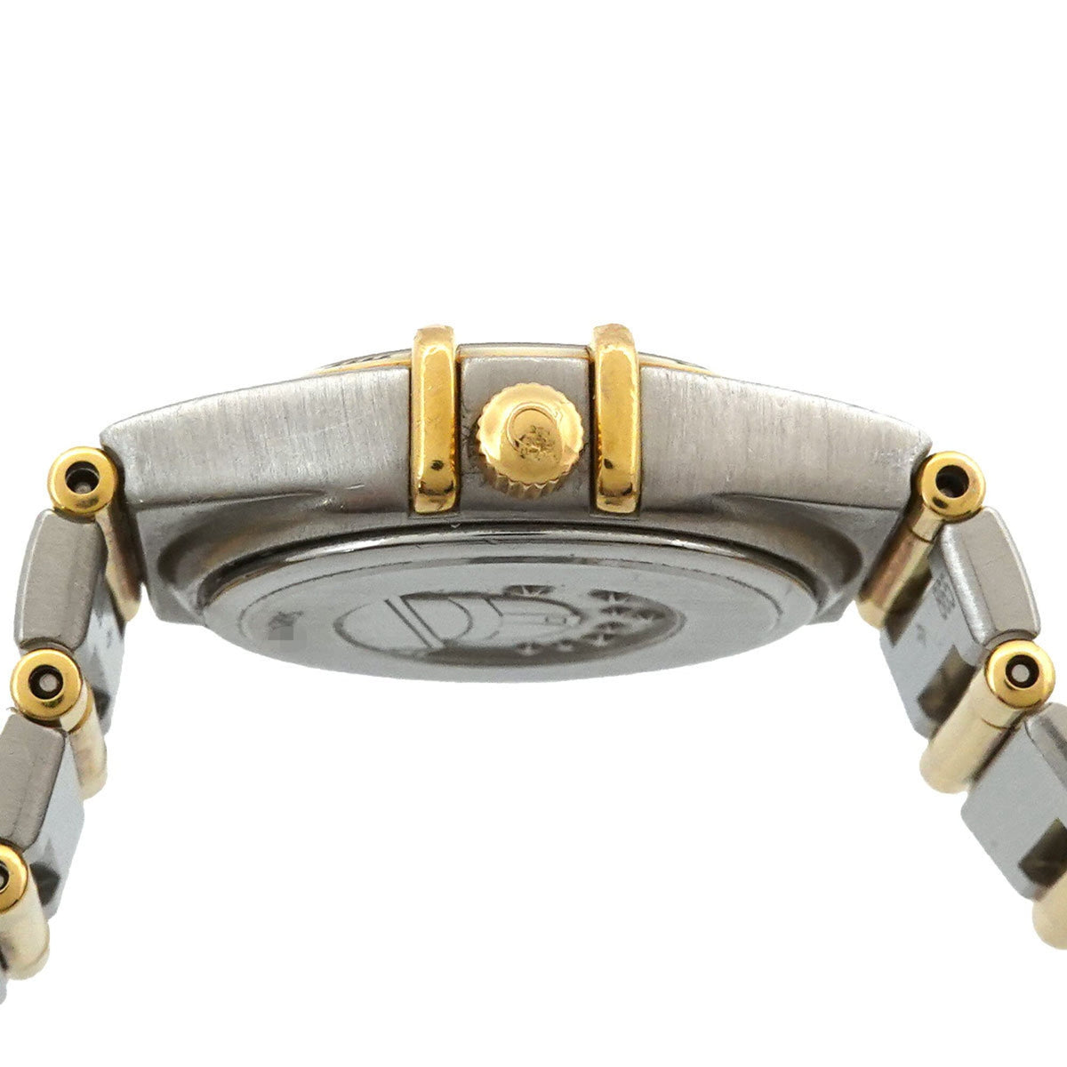 Omega Constellation Mini Combination 1262 75 Weiß Gehäuse Zifferblatt 22 mm Uhr
