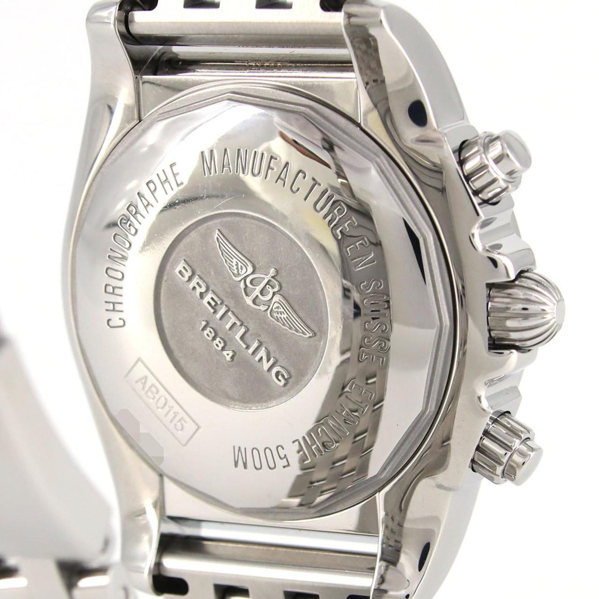 Breitling Chronomat JSP AB0115 AB0115111B1A1 roestvrijstalen polshorloge met automatisch uurwerk