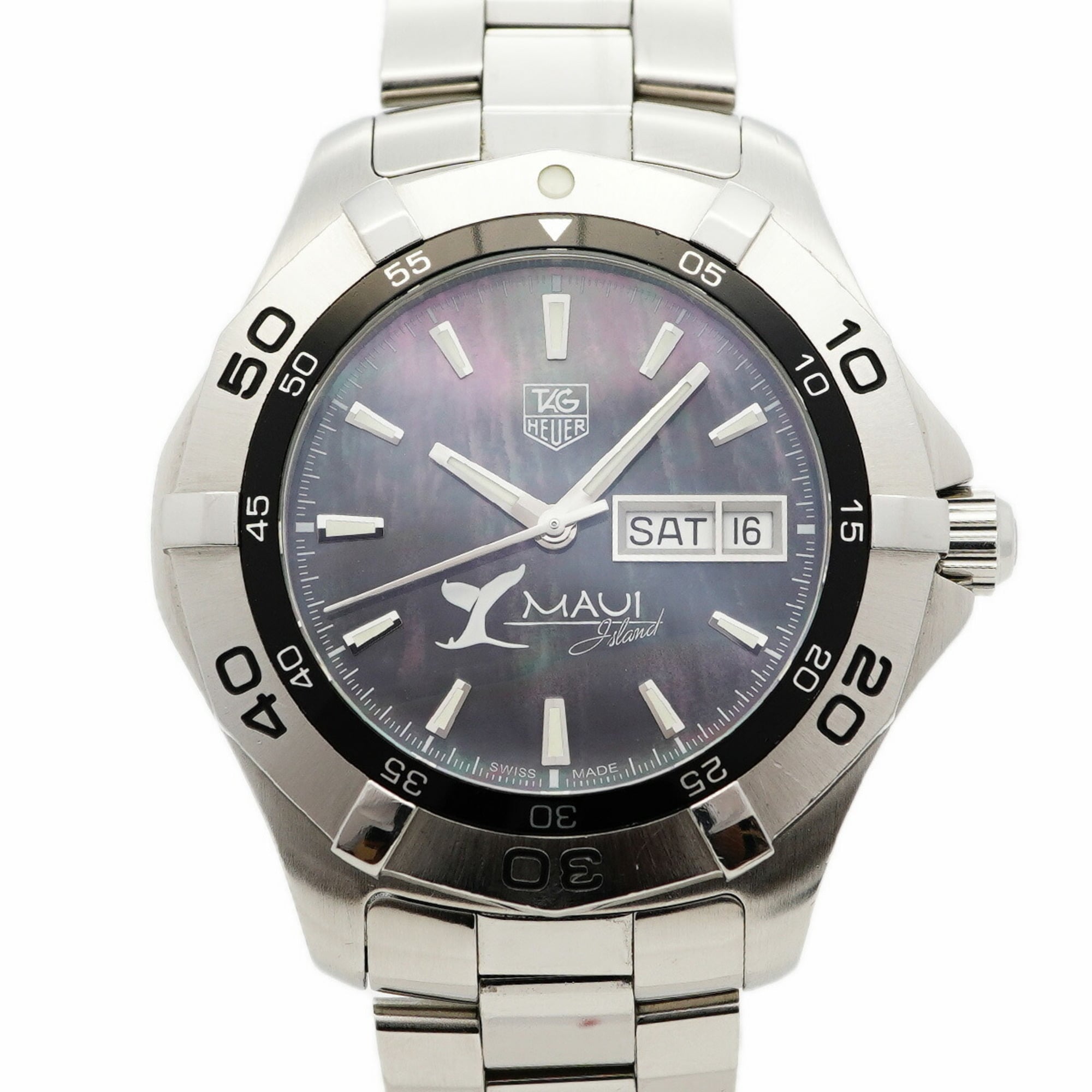 TAG Heuer Aquaracer Maui Day-Date WAF2012 Black Dial Men's Watch