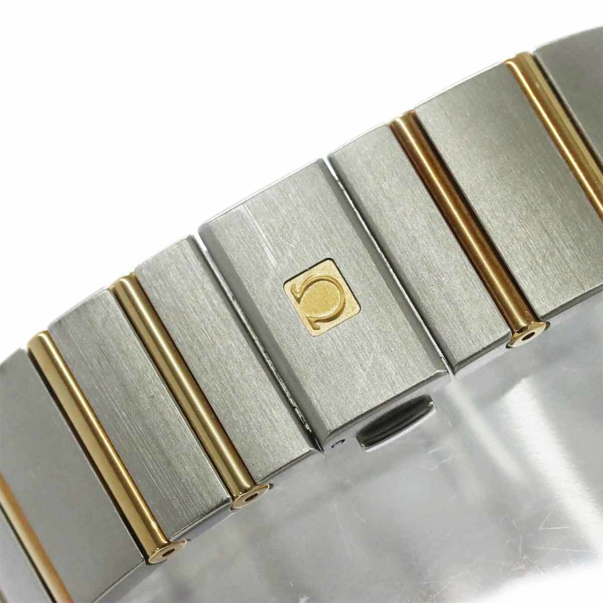 Omega Constellation Two-Tone 123 20 35 60 02 002 Boys' Date Silver 18KPG Quartz