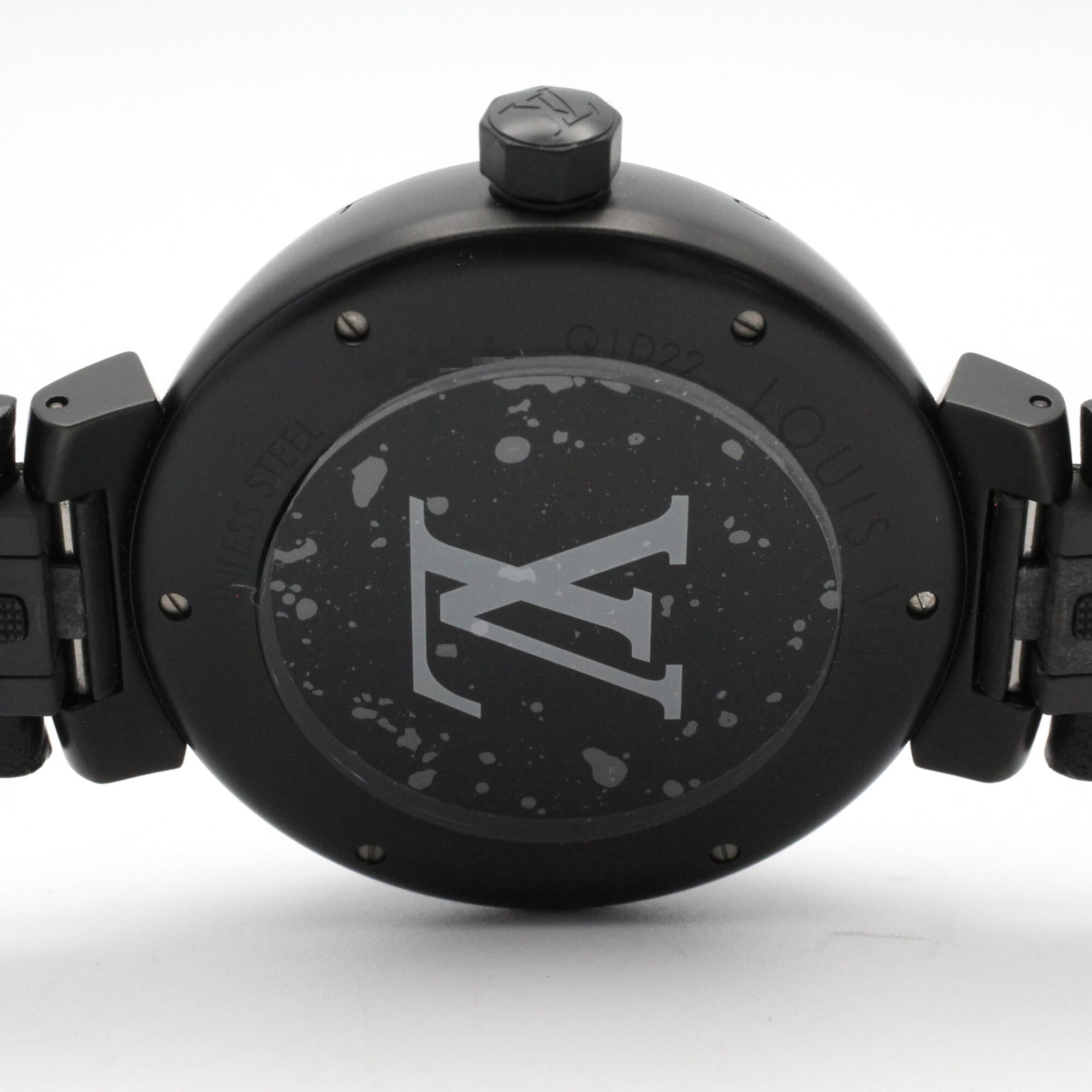 Louis Vuitton Tambour Q1D22 Black Dial Stainless steel 41mm Watch