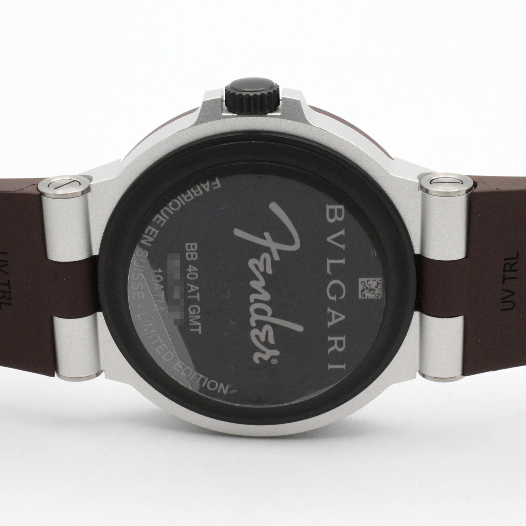 Bvlgari Aluminum BB40ATGMT Brown Dial Aluminum 39mm Watch