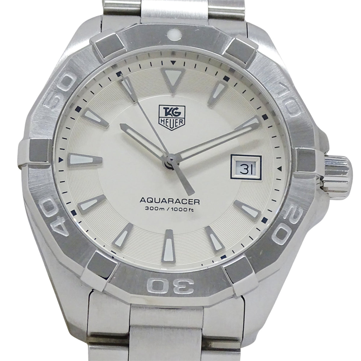 TAG Heuer Aquaracer WAY1111 WAY1111 BA0928 White Dial 41mm Watch