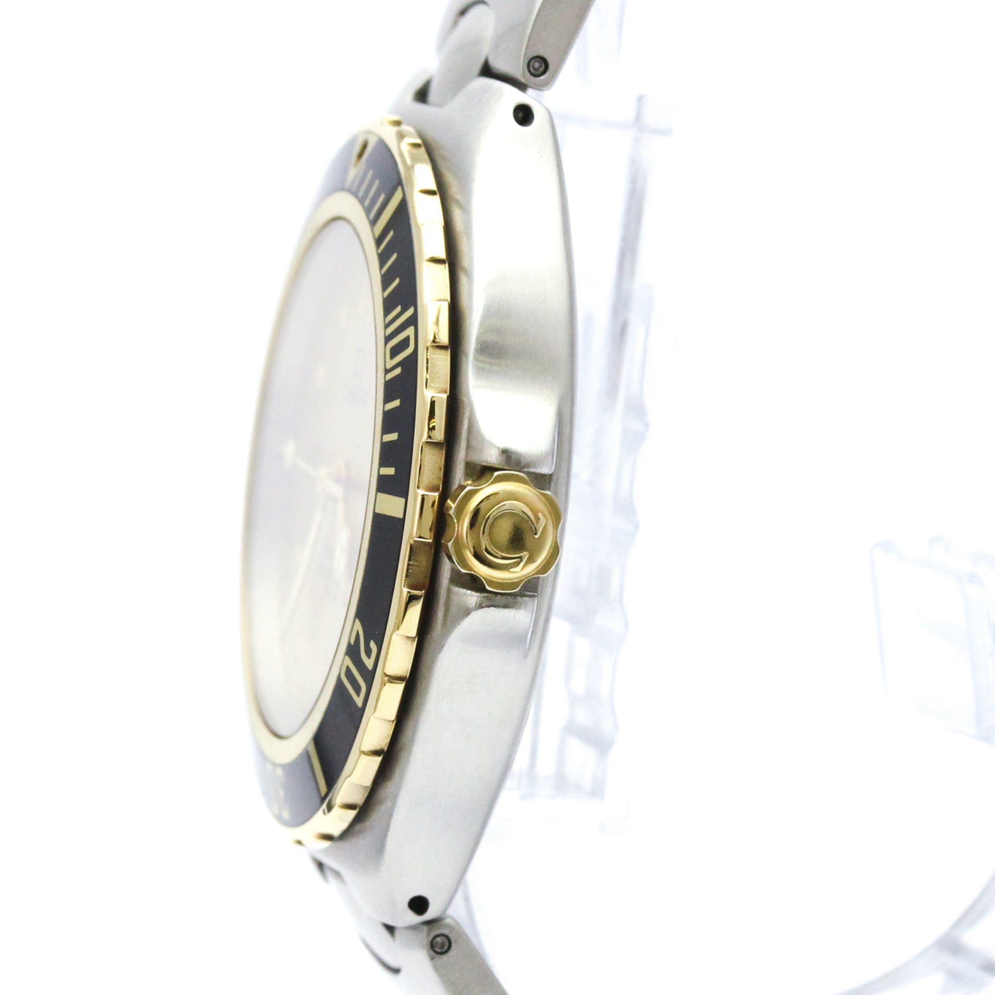 Omega Seamaster 3.961.042 Gold Dial 38mm Watch