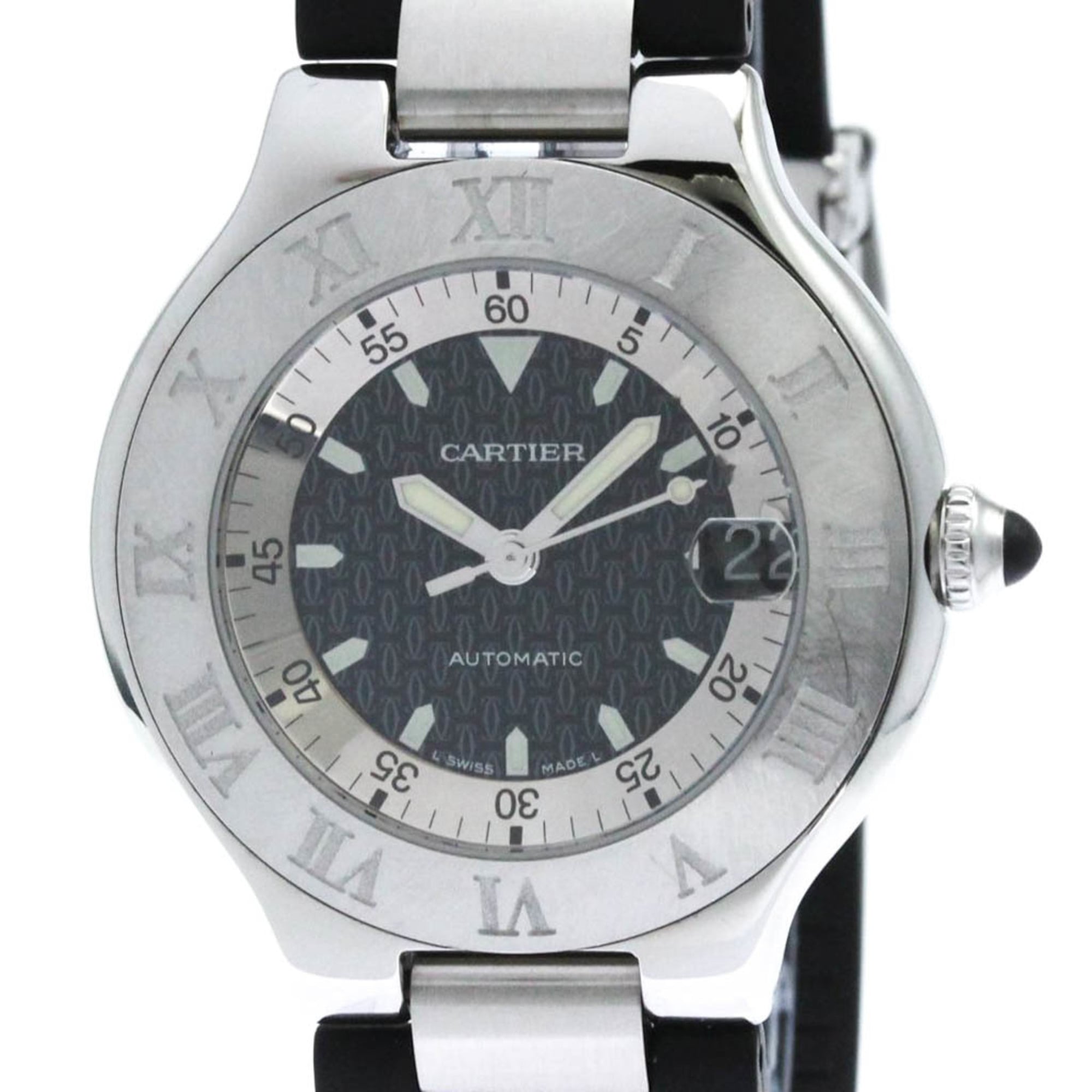 CARTIER Must 21 Autoscaph Steel Automatic Mens Watch W10147U2 Polished