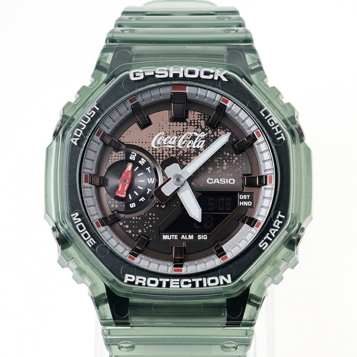 Casio G-SHOCK Serie 2100, Coca-Cola-Kooperationsmodell GA-2100CC-3AJR Braun Zifferblatt 45 mm Uhr