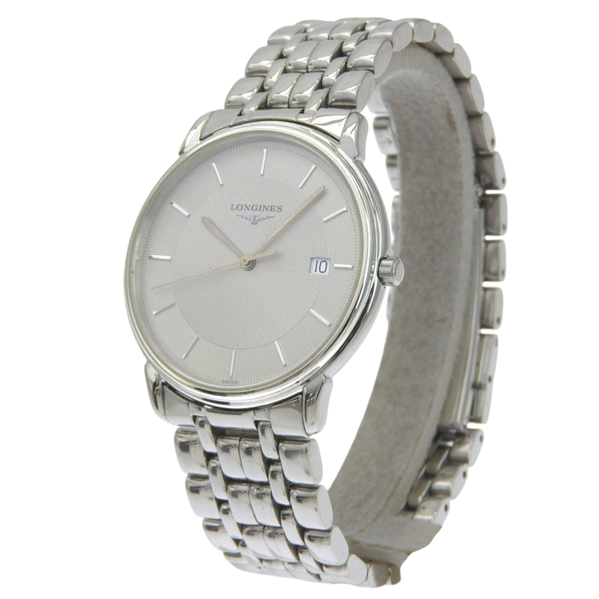 Longines Grand Classic L4.677.4 Stainless Steel Quartz Analog Watch with Gray Dial - Ladies