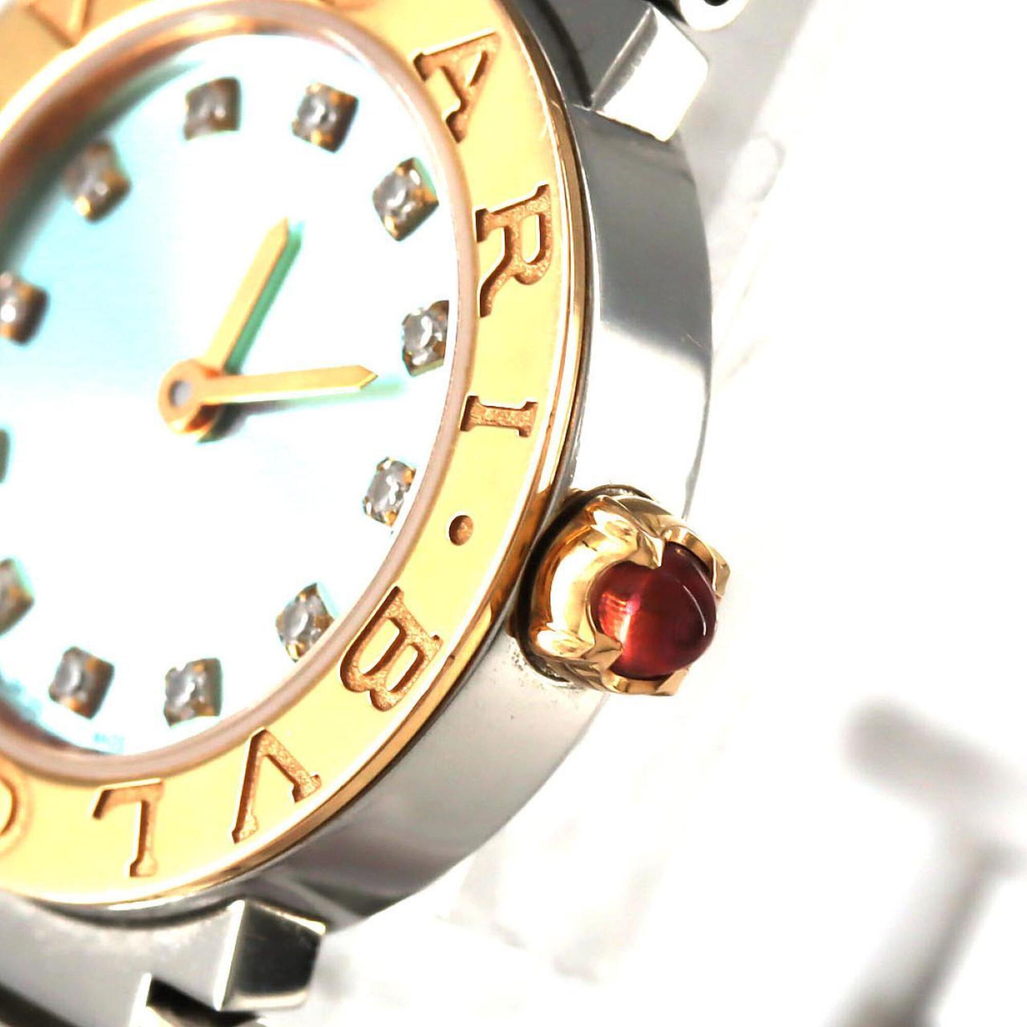 Montre Quartz Bvlgari PG Combination 12P LIMITED BB23SG 103860 en acier inoxydable et or rose