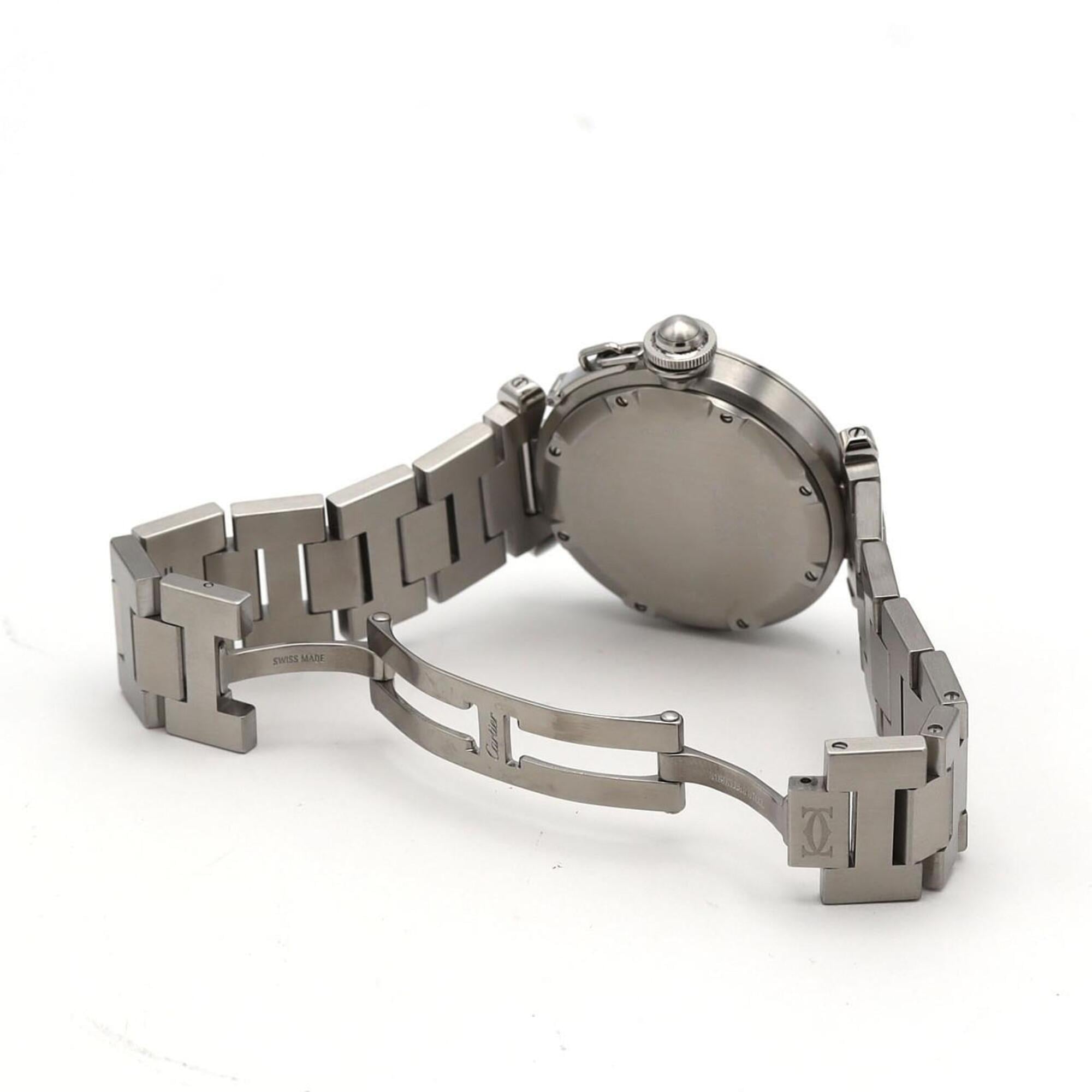 Cartier Pasha C GMT W31078M7 Stainless Steel Automatic