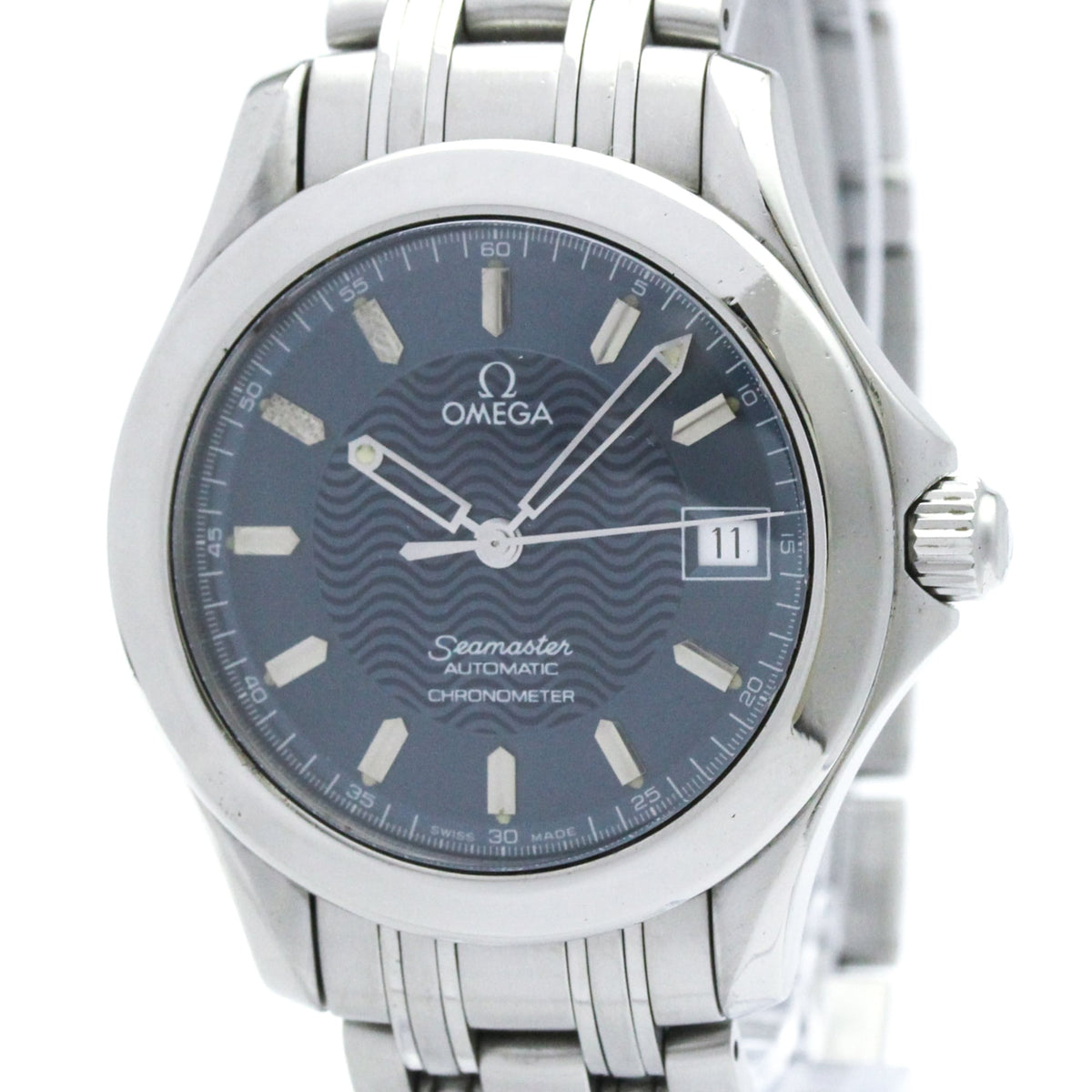 Omega Seamaster 2501.81, blaues Zifferblatt, 36 mm Uhr