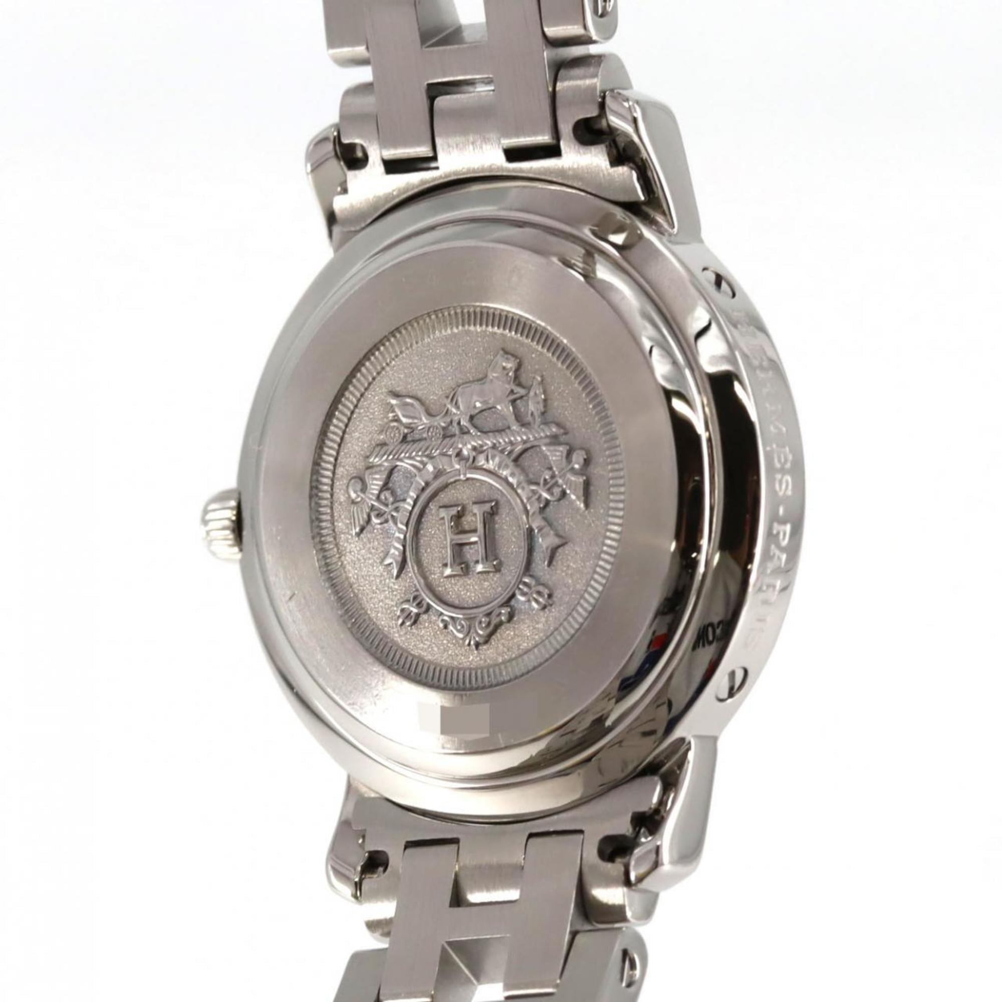 Hermès Clipper CL4.210 roestvrijstalen quartzhorloge