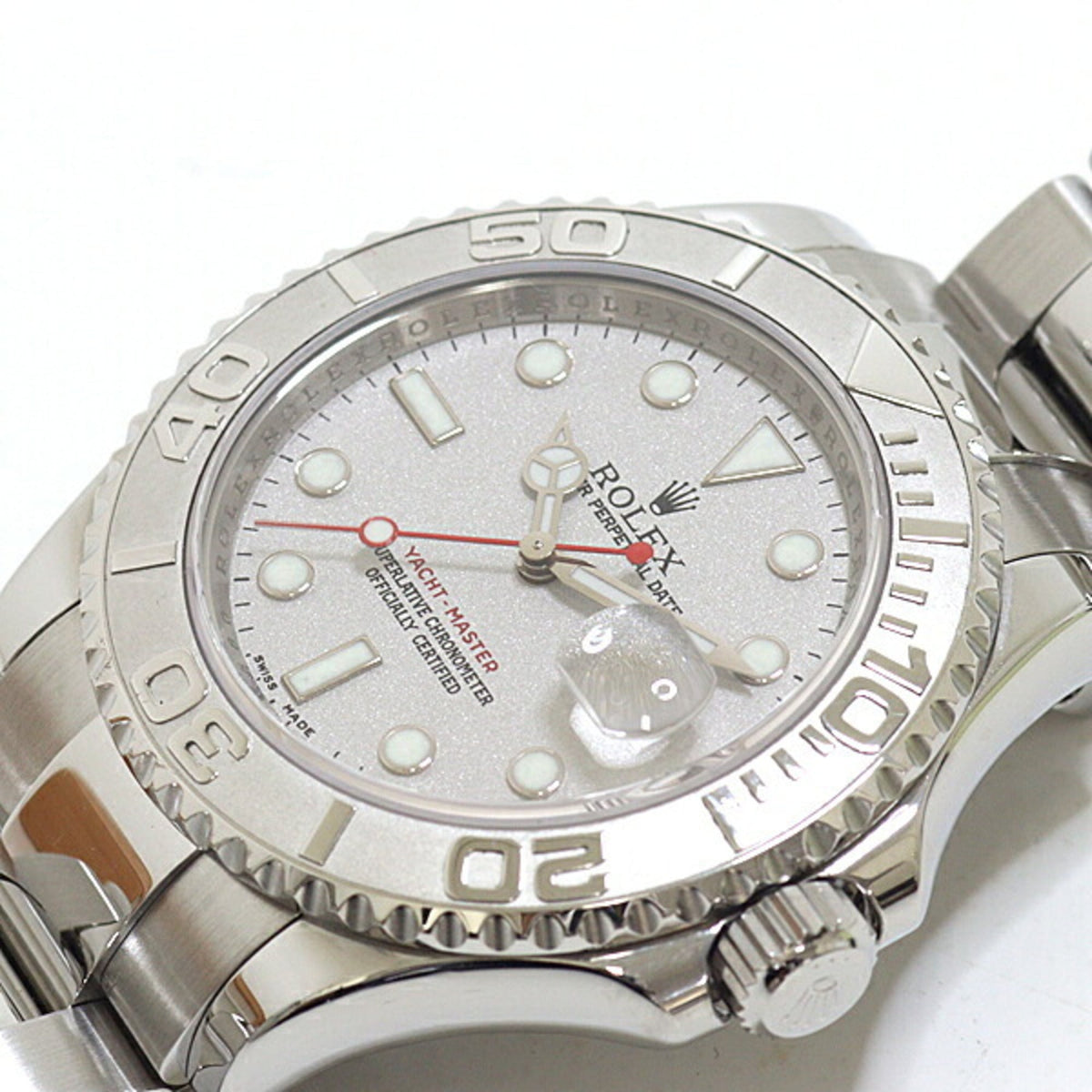 Rolex Yachtmaster Rolesium 16622 Silver Dial 40mm Watch