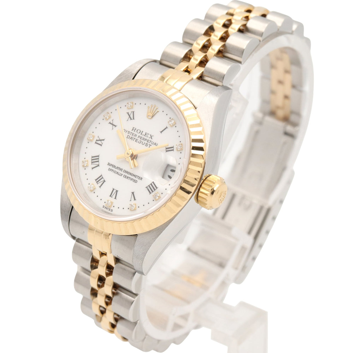 Rolex Datejust W-series 18K ( 69173 White Dial 26mm Watch